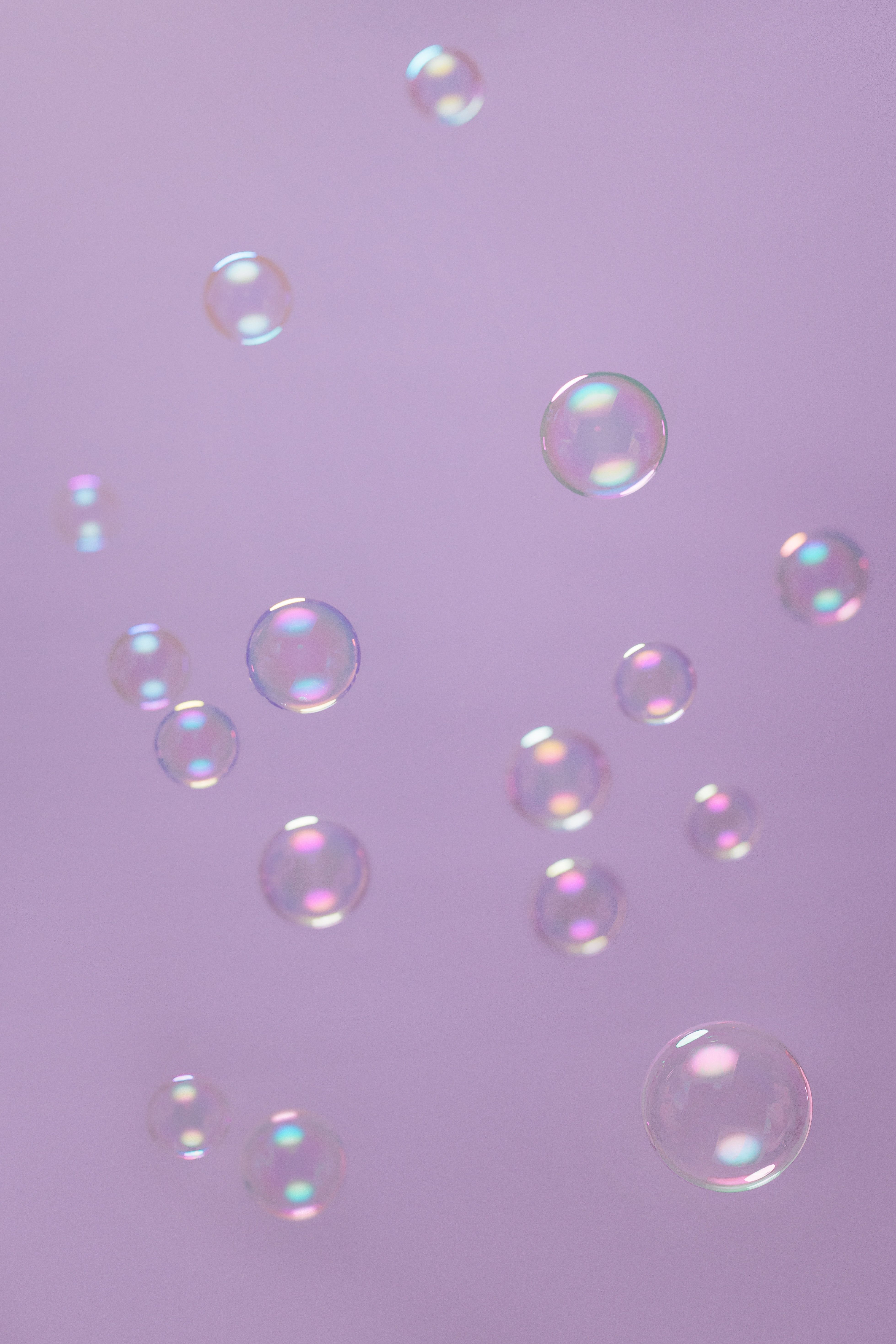 Bubbles on Purple Background · Free