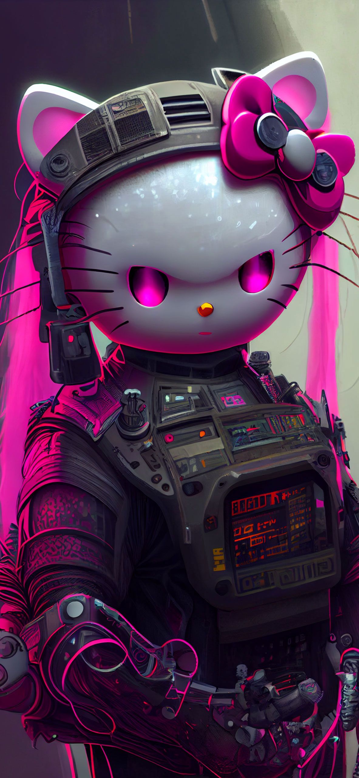 Hello Kitty x Cyberpunk Wallpaper Kitty Wallpaper iPhone