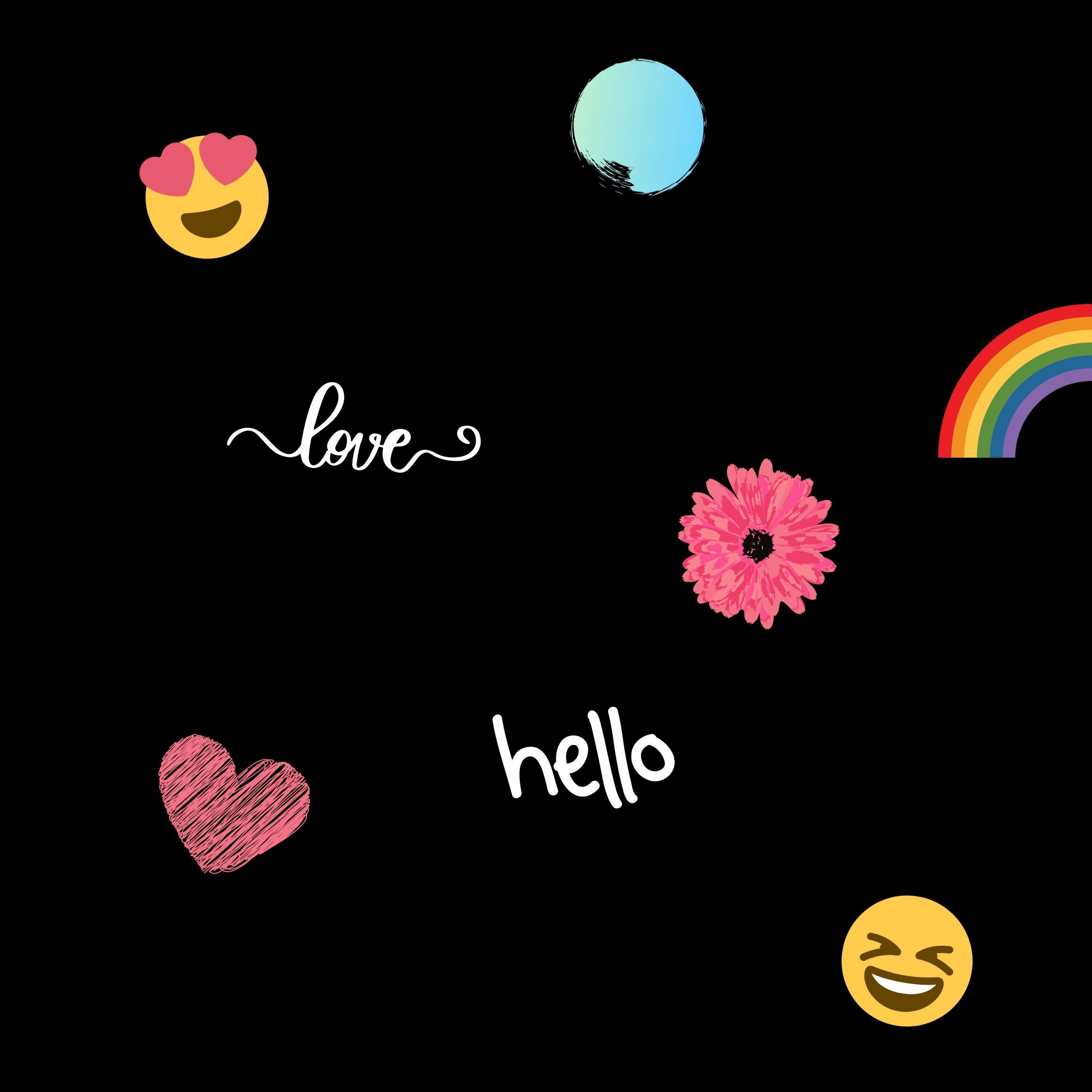 Love Fun Heart Rainbow Emoji Laughing