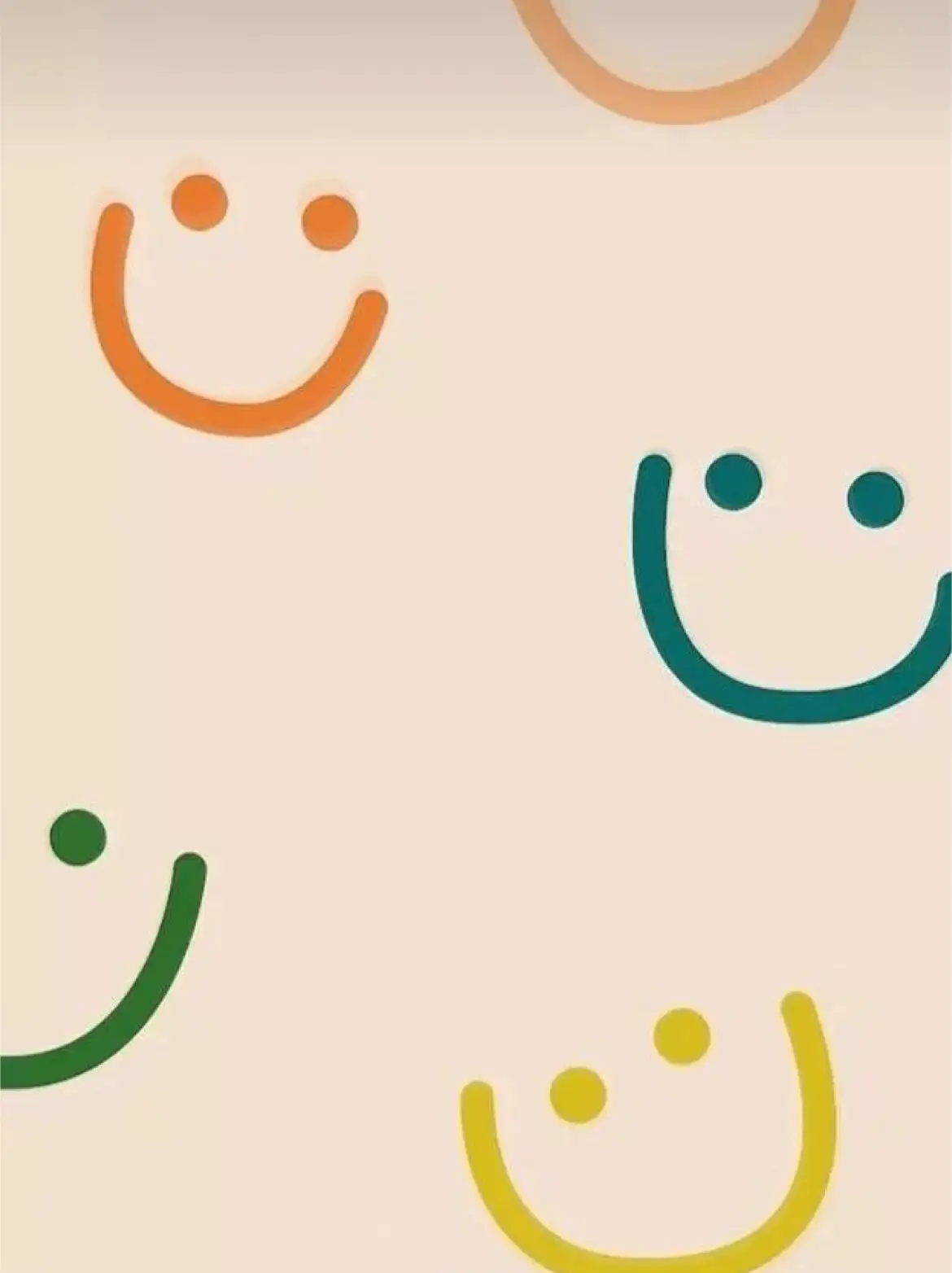 A picture of smiley faces in different colors - Smiley