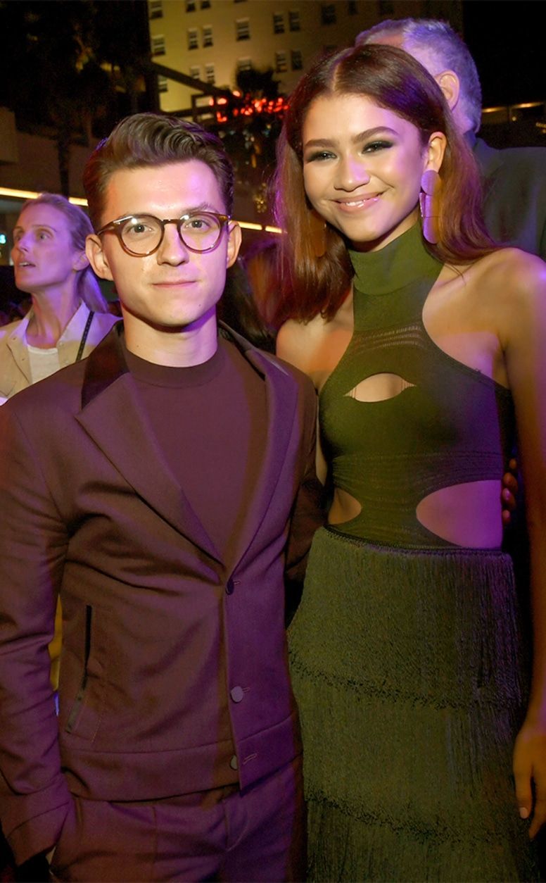Tom Holland and Zendaya pose for a picture together - Zendaya