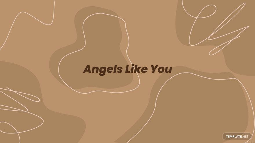 A brown background with the words angels like you - Light brown