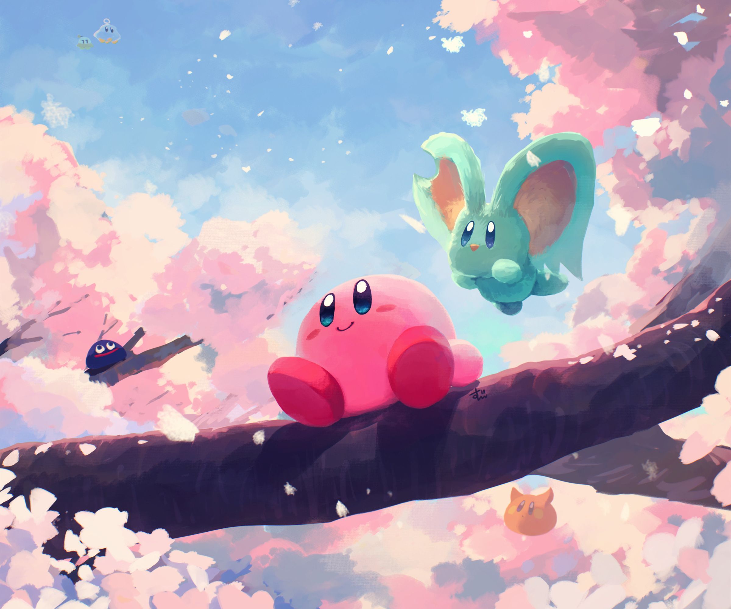 Cute Kirby Flowers Desktop Wallpaper Kirby Wallpaper 4K, pc wallpaper 4k cute