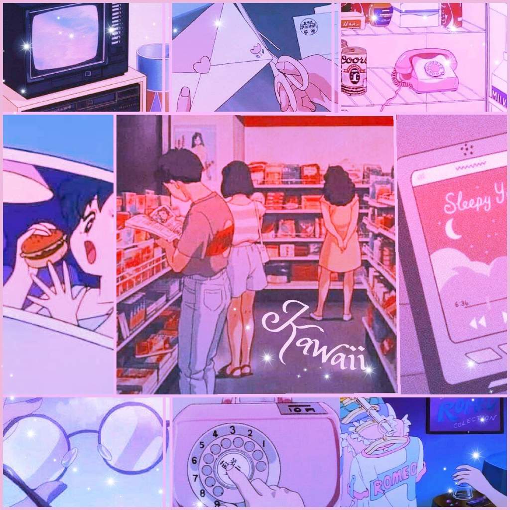 90s Anime Mood Board. Aesthetic Shops Amino