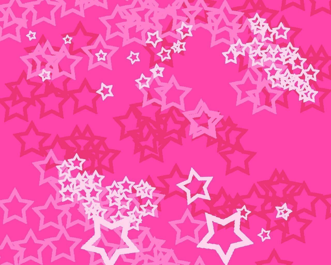 A pink background with white stars. - Webcore