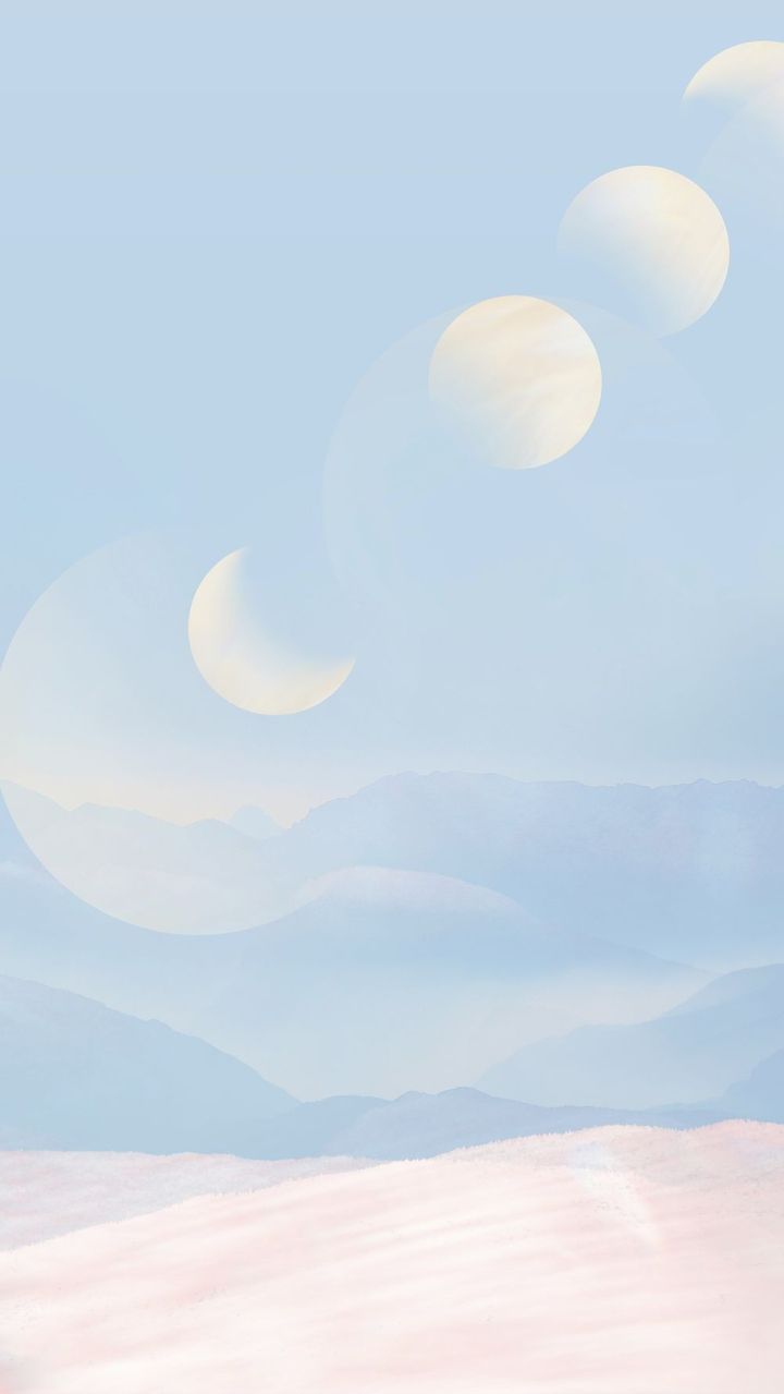 Free: Moon iPhone wallpaper, pastel landscape
