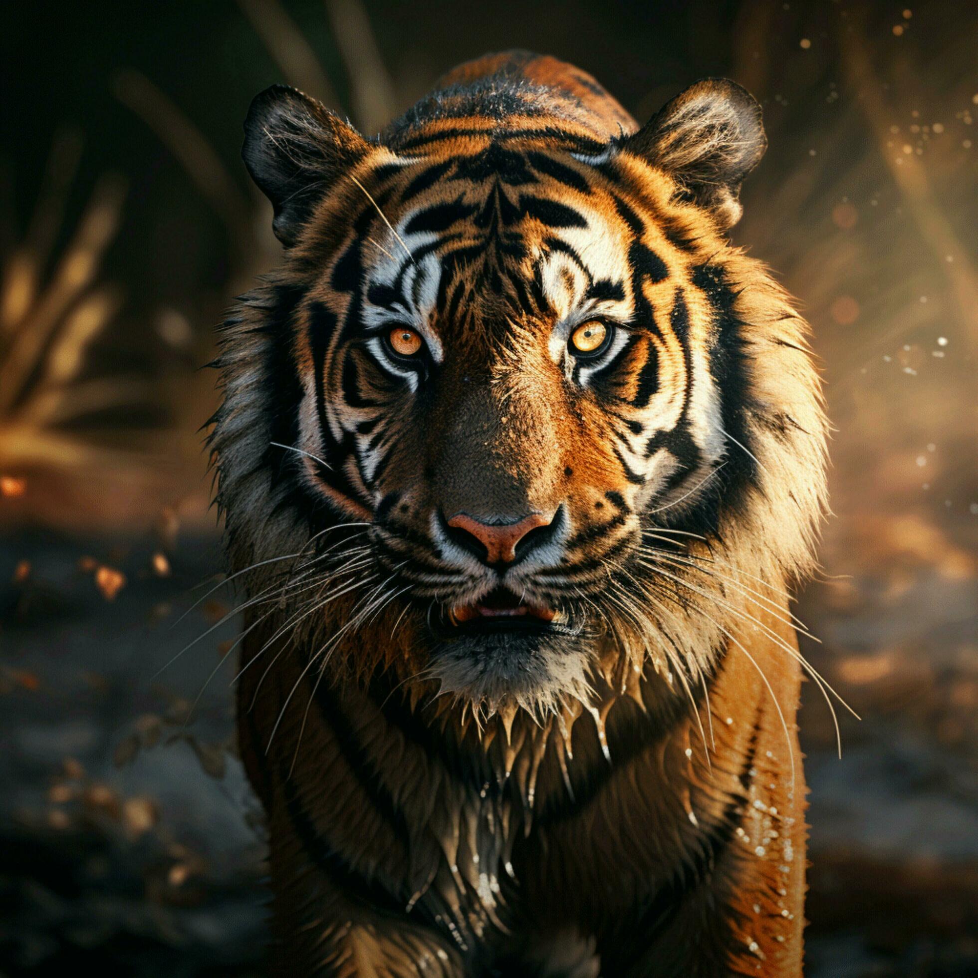Tiger Aesthetic realistic cinematic raw