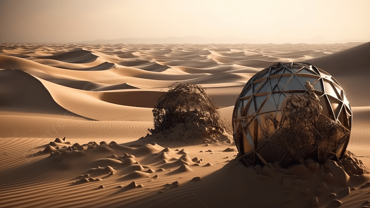 Desert Sand Background, 3D Render