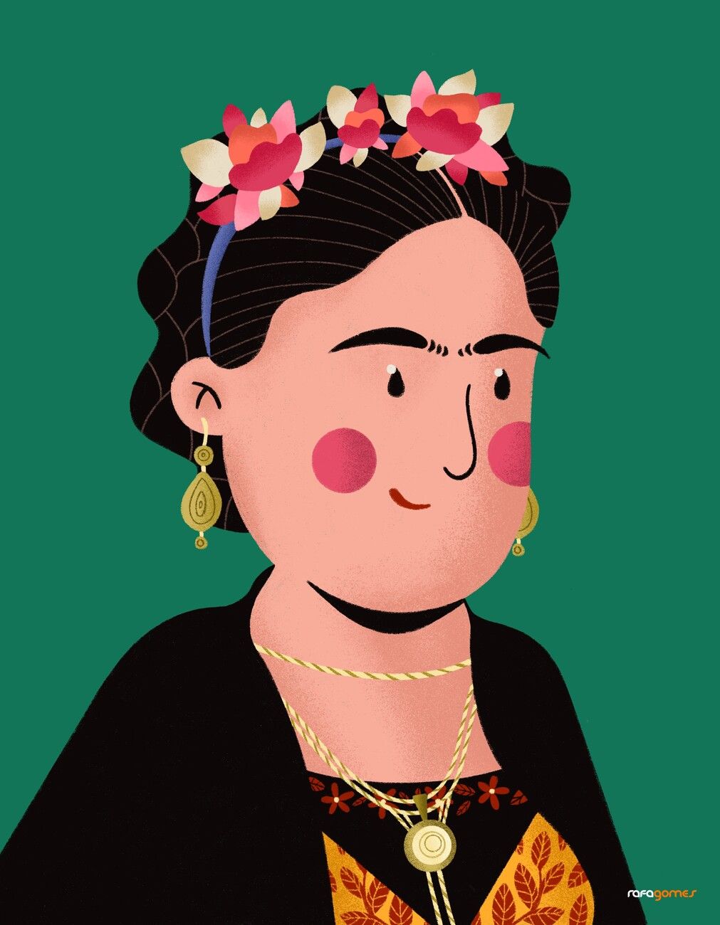 Frida Kahlo Portrait Wall Mural. Buy