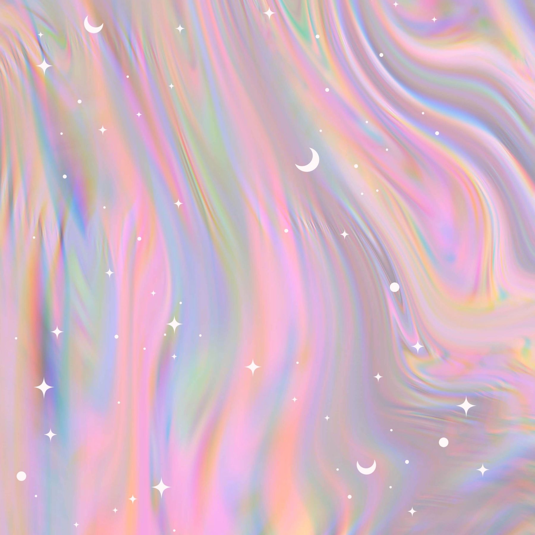 Aesthetic wallpaper for phone with a rainbow background - Iridescent