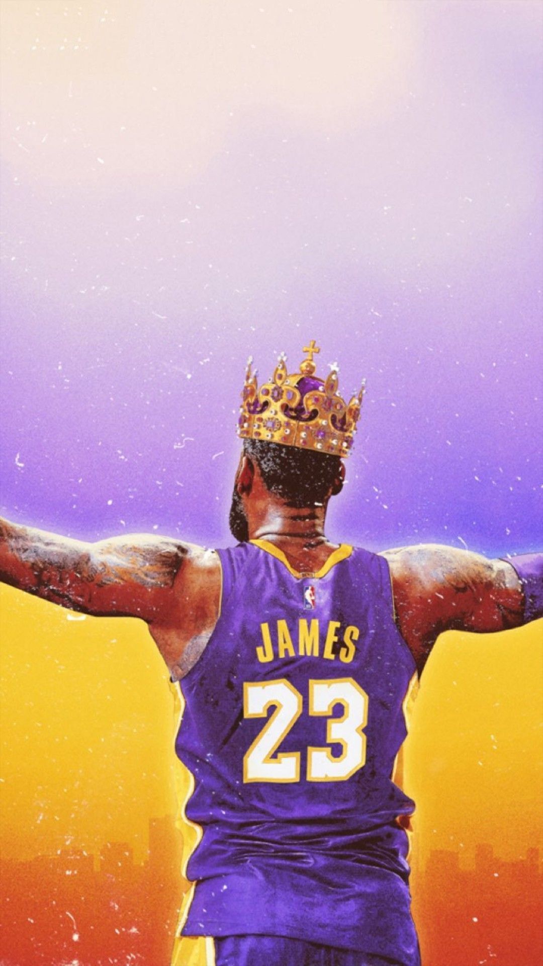 Lebron James Lakers Wallpaper iPhone with image resolution 1080x1920 pixel. You can make this wallpaper for your iPhone 5, 6, 7, 8, X backgrounds, Mobile Screensaver, or iPad Lock Screen - Lebron James