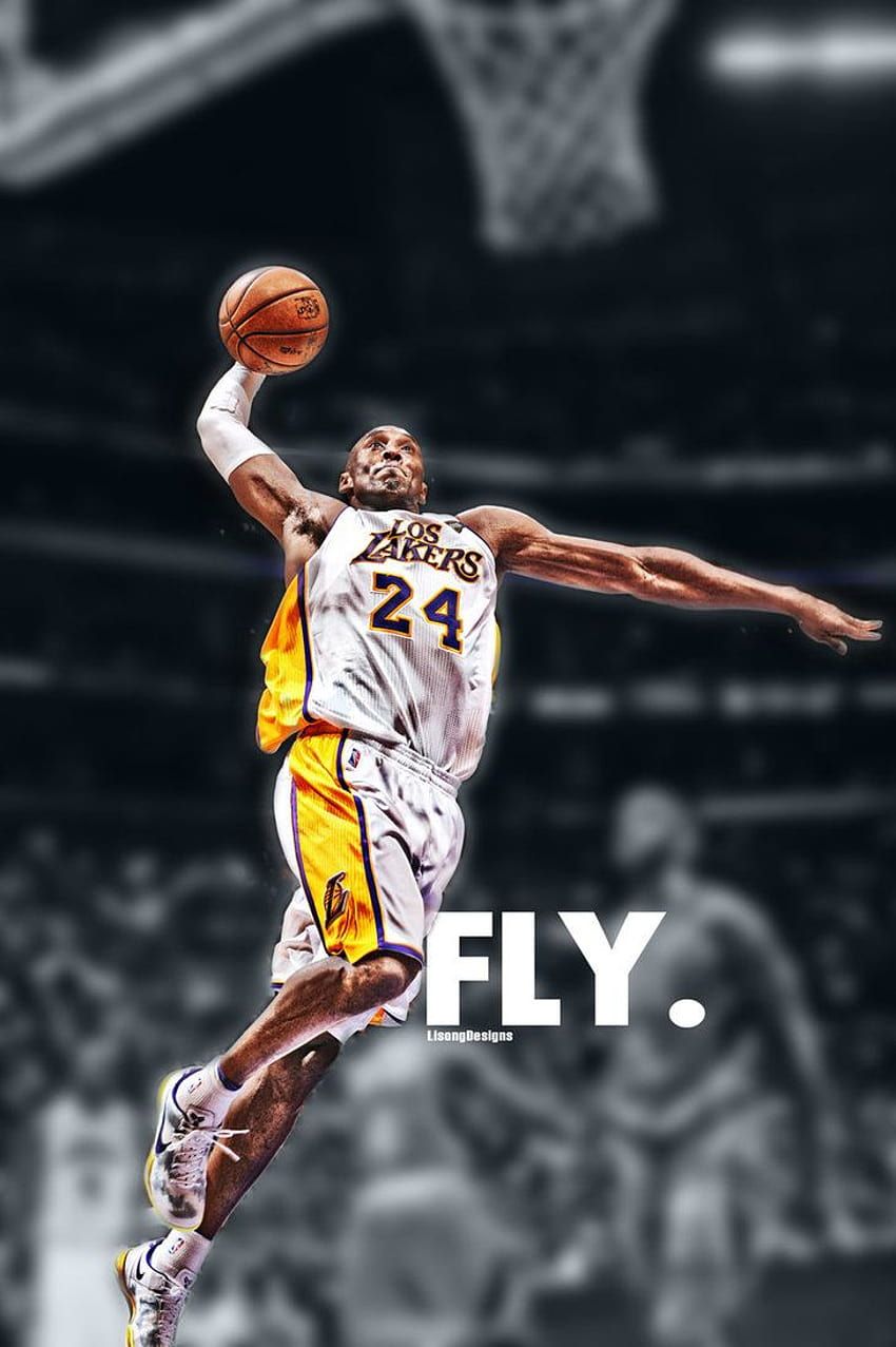 Kobe Bryant 24 Lakers wallpaper I made for my phone. Fly. - Kobe Bryant