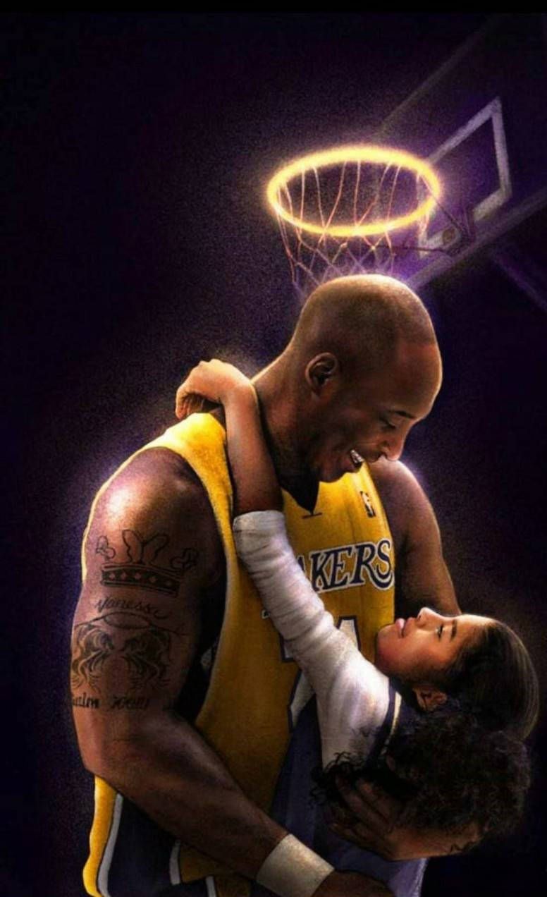 Download Aesthetic Kobe Bryant With Her
