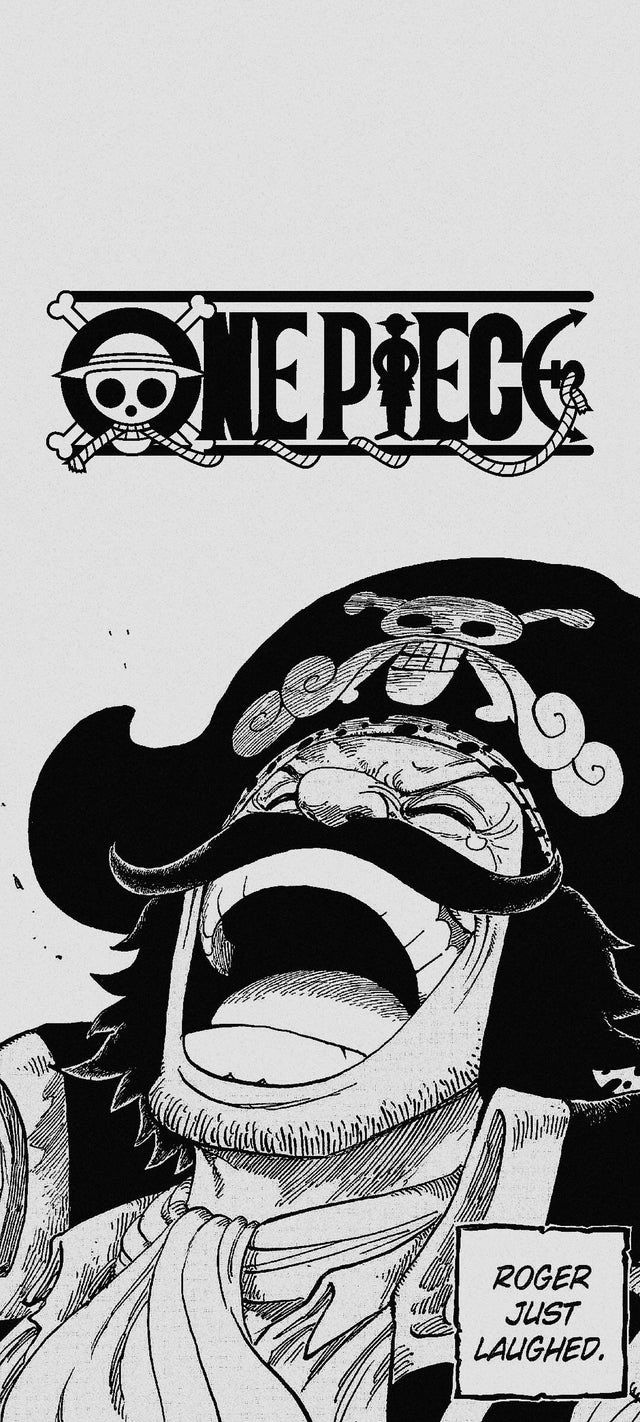 Roger laughing in the One Piece manga - One Piece