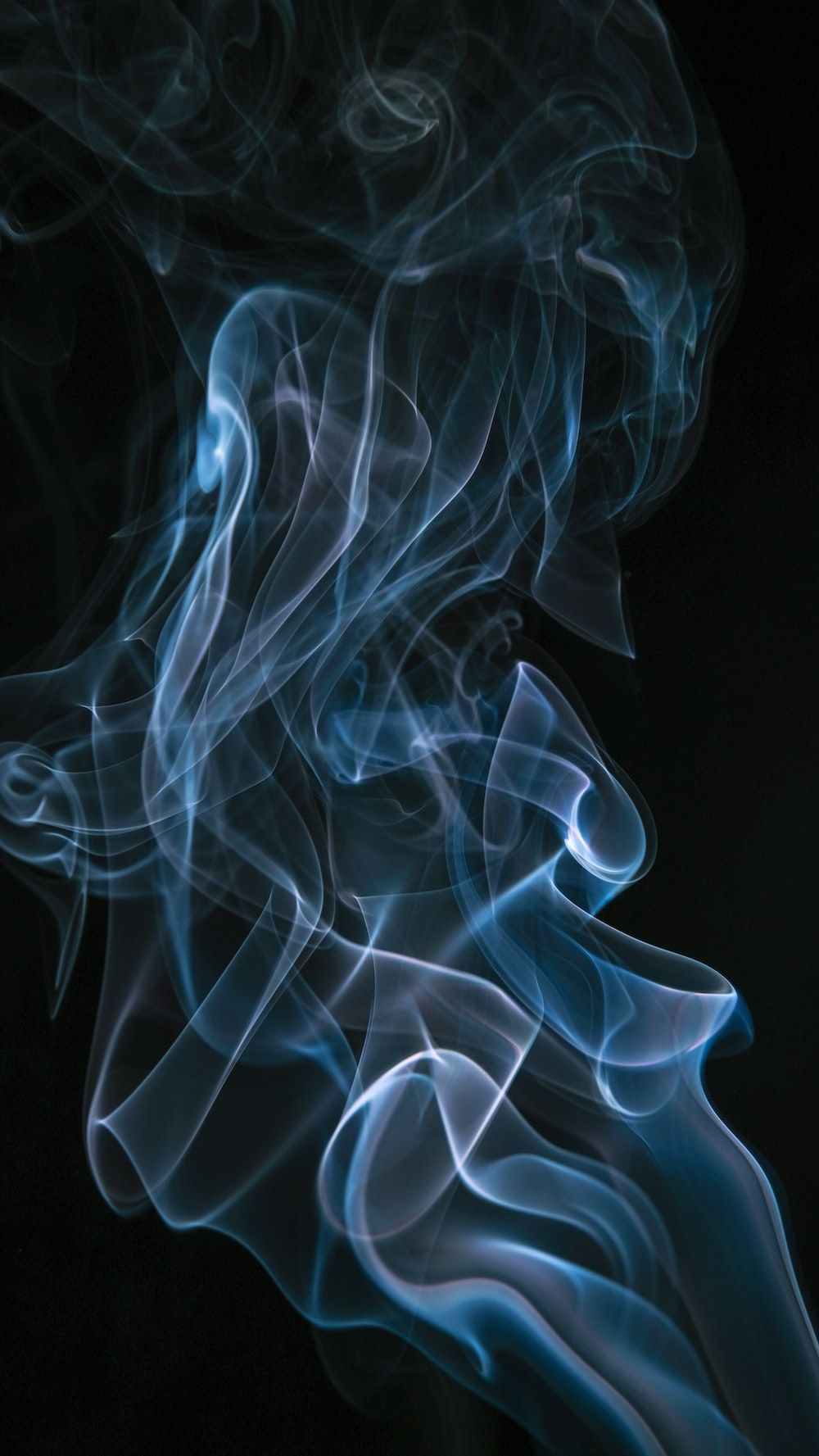 Smoke on a black background - Magic