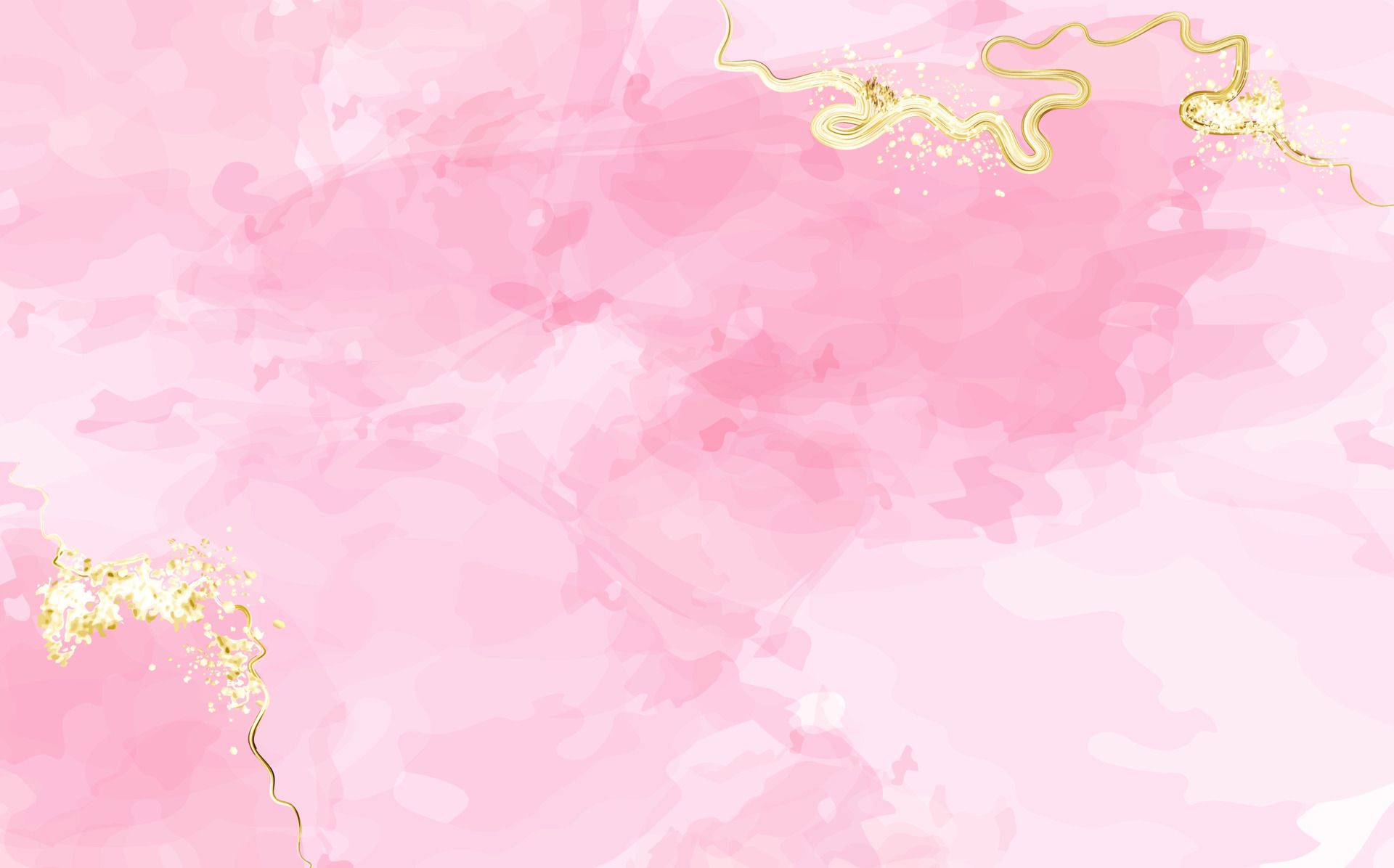 A pink and gold watercolor background - Blush