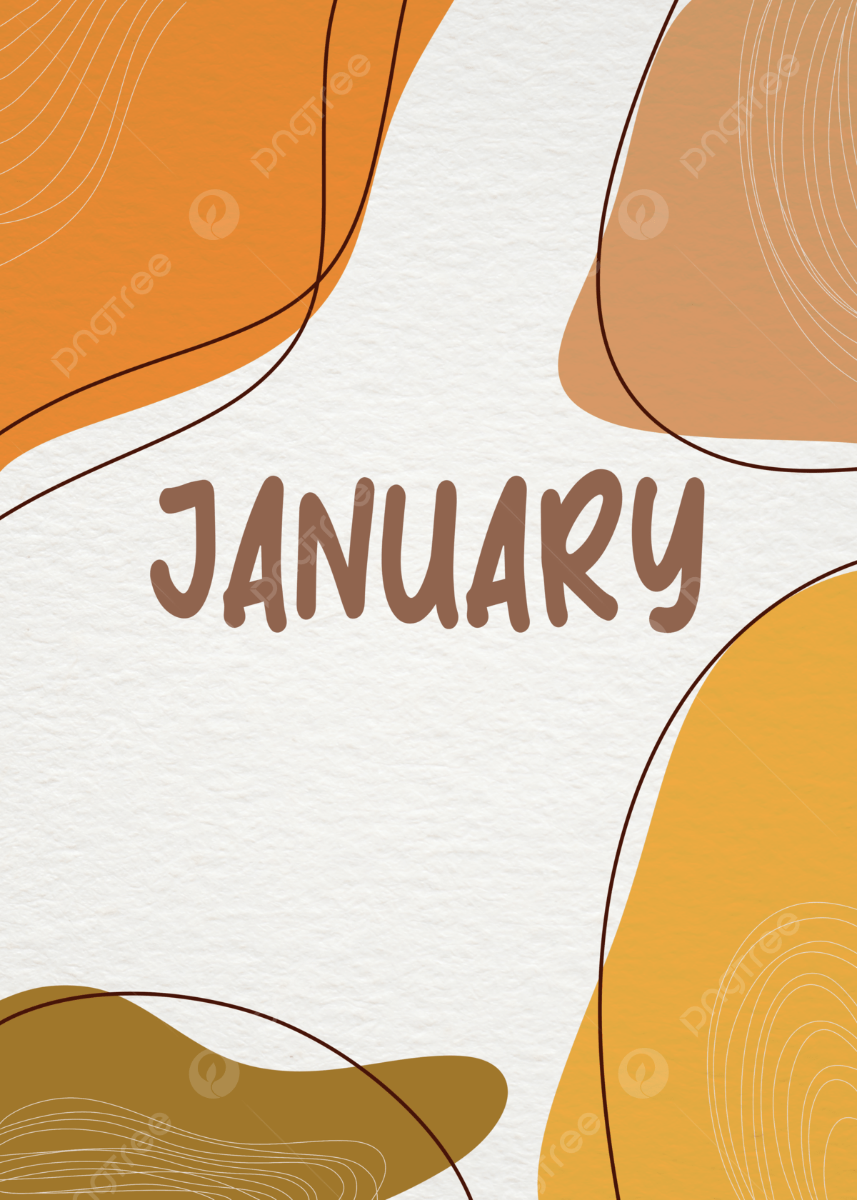 Aesthetic January Background With