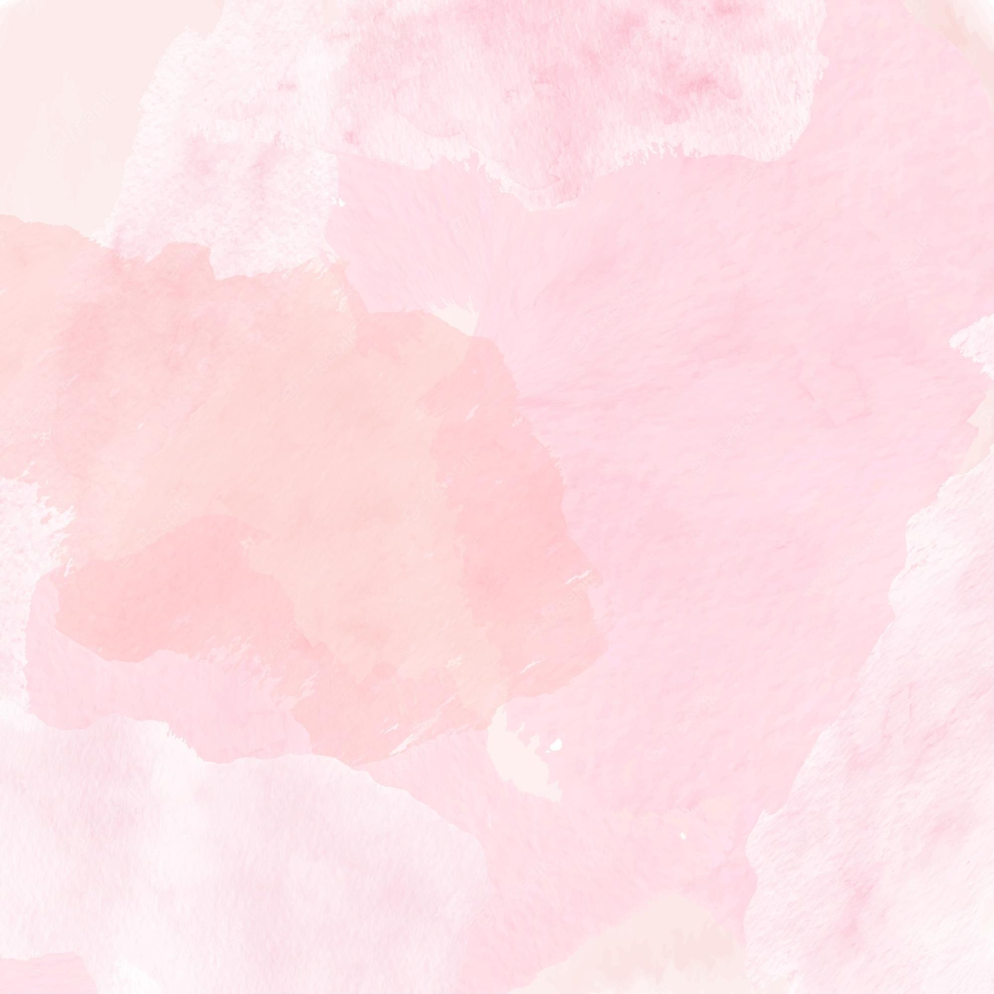 A pink watercolor background with white and gray - Blush