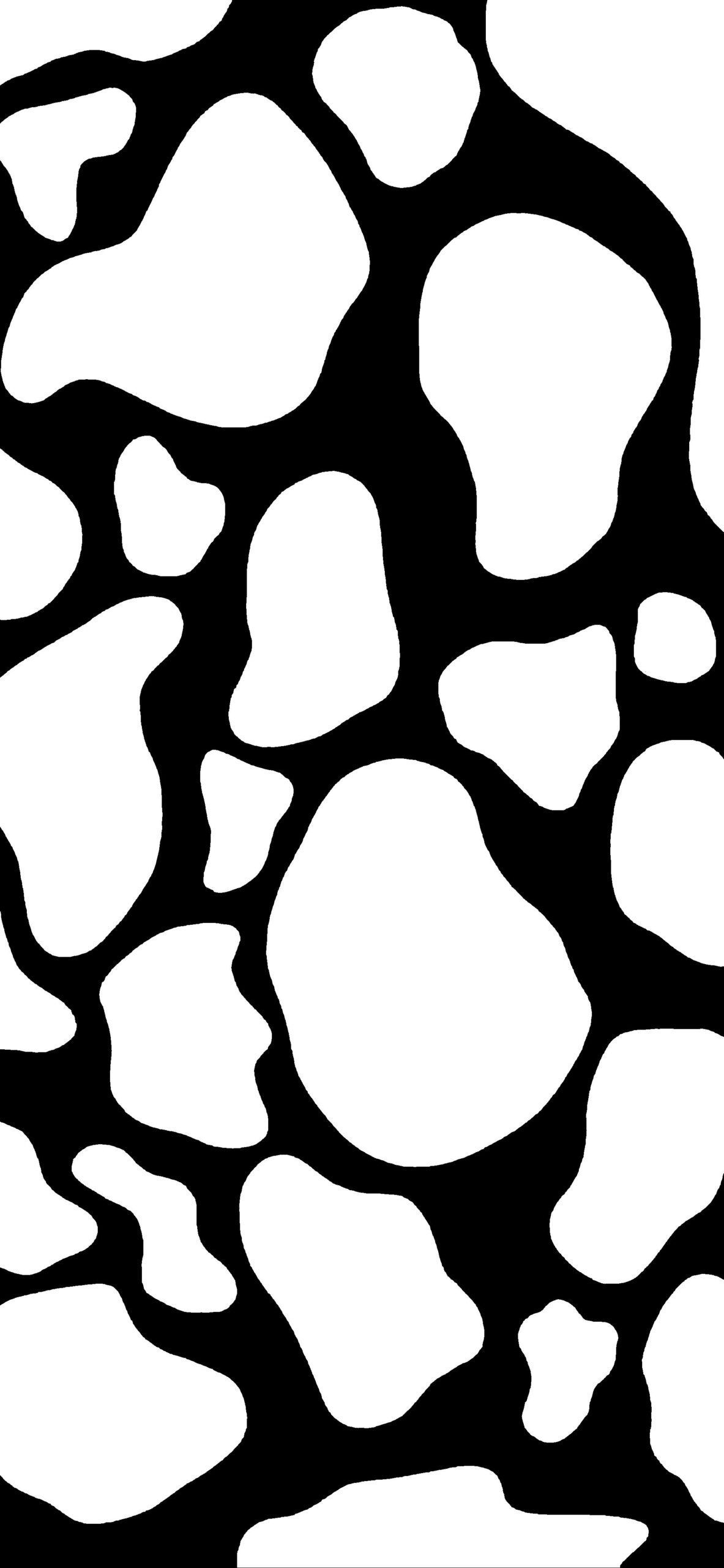 Cow Pattern Wallpaper Black And White Wallpaper for Phone