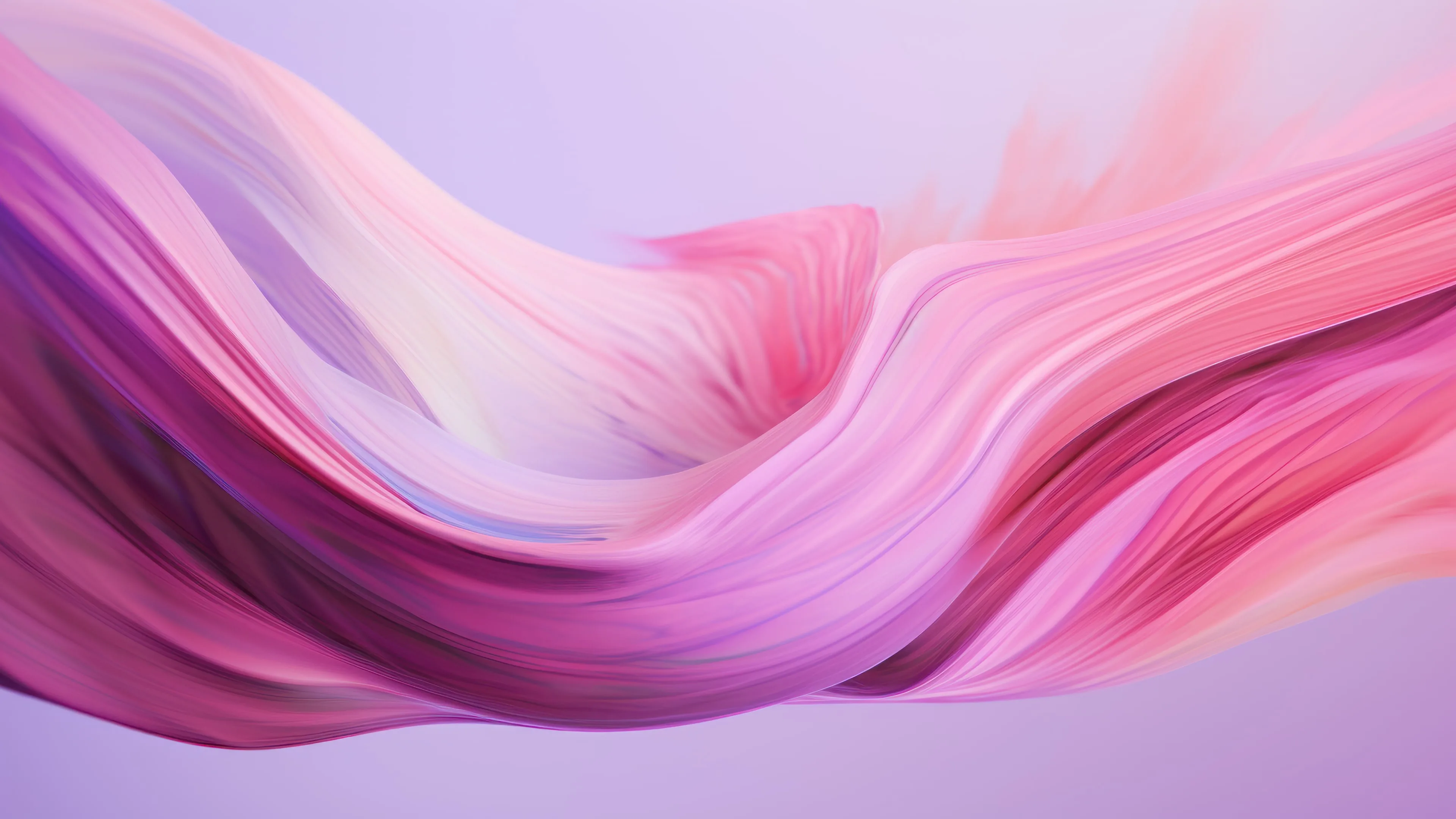 A pink and purple abstract painting on a light purple background - Windows 10