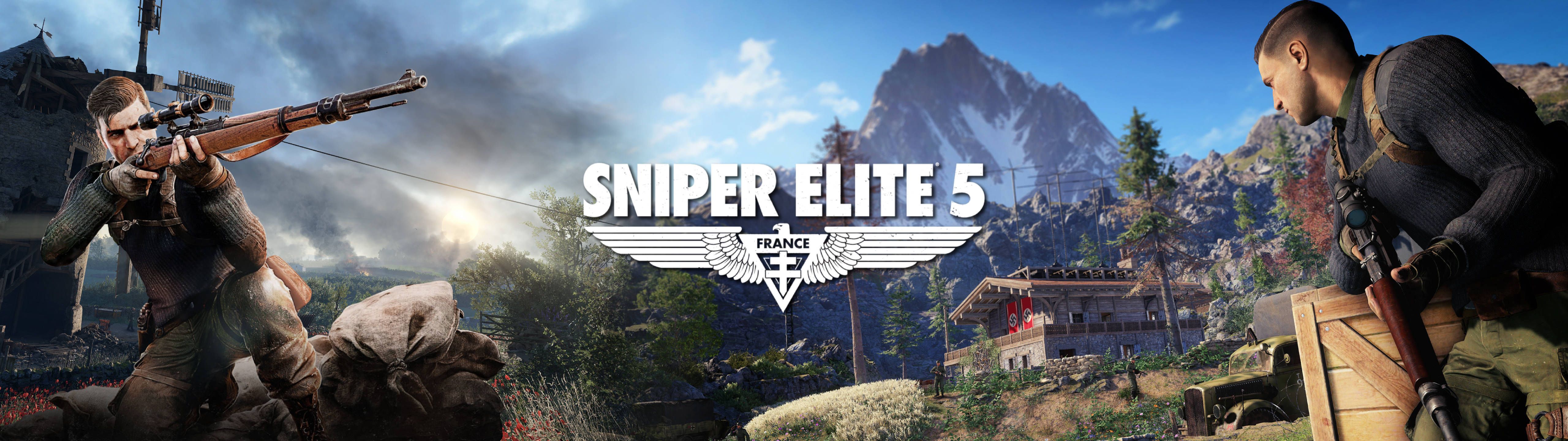 Sniper Elite 5 - Experience the intense, immersive, and realistic shooter game - 5120x1440