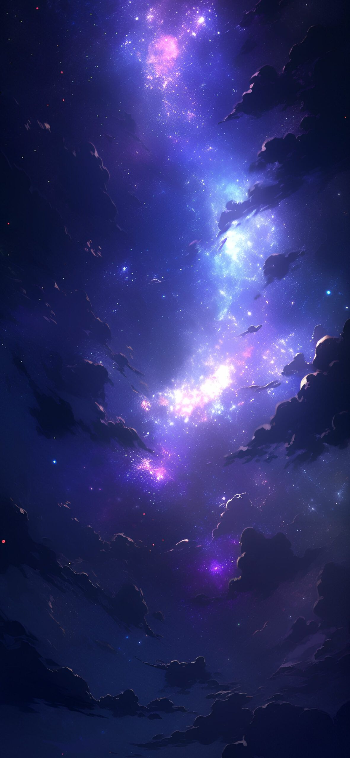Purple Milky Way Galaxy Wallpaper