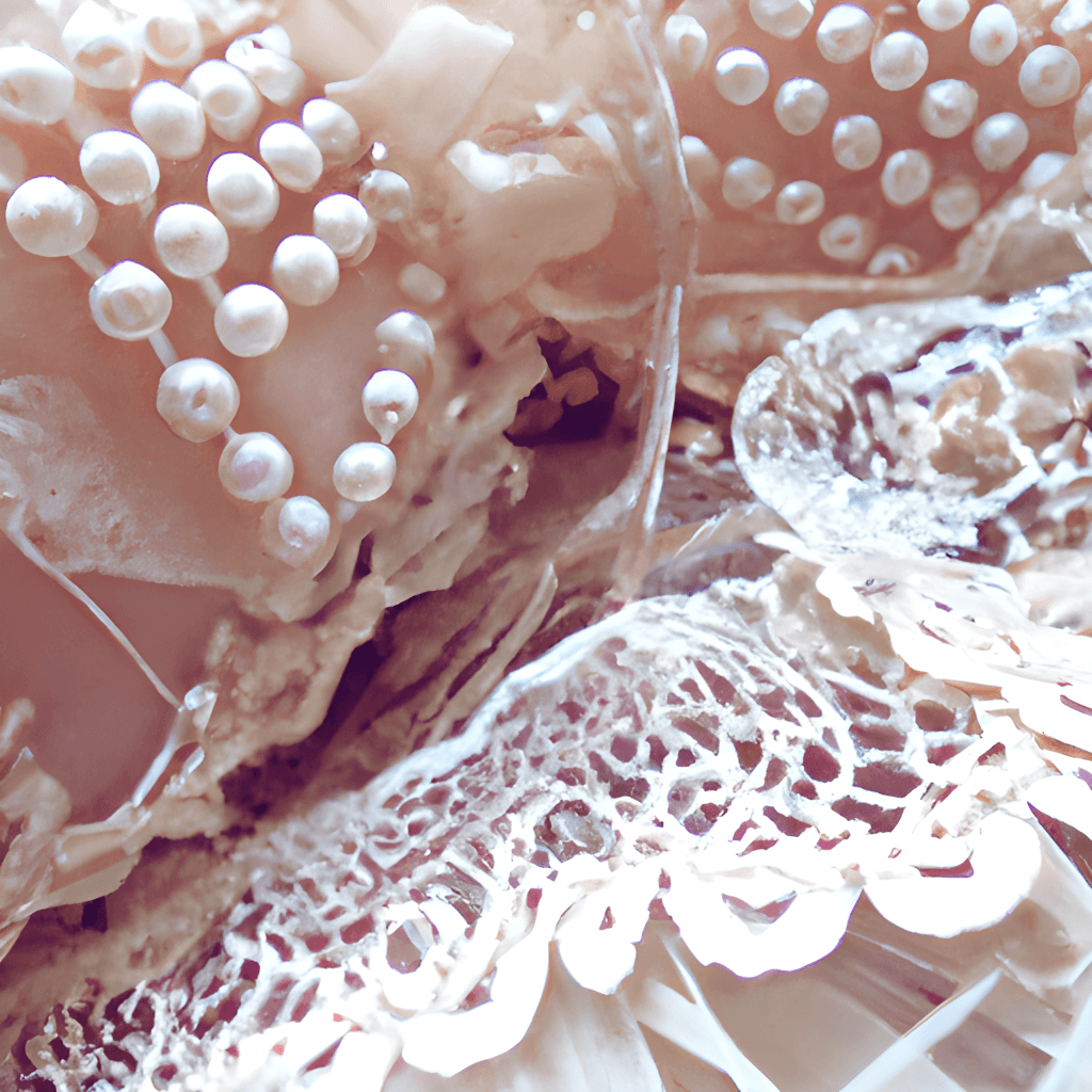 Aesthetic lace and pearls. - Coquette