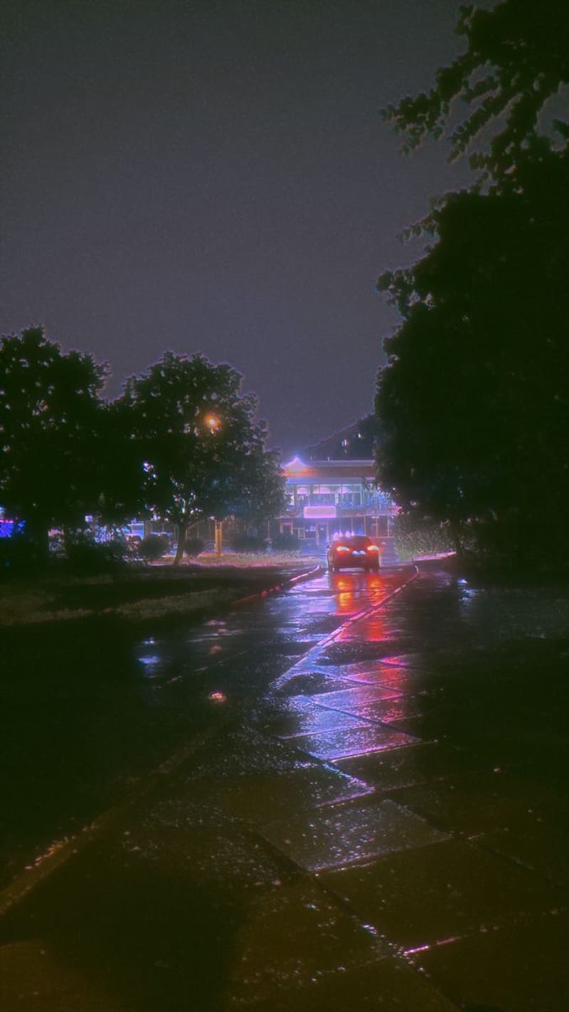 Night vibes. Rain, Night aesthetic