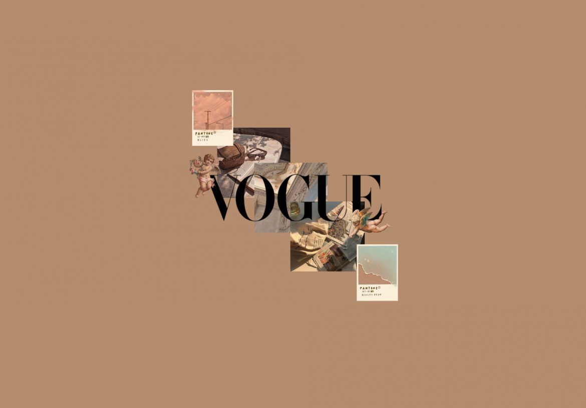 Vogue Brown Aesthetic Wallpaper