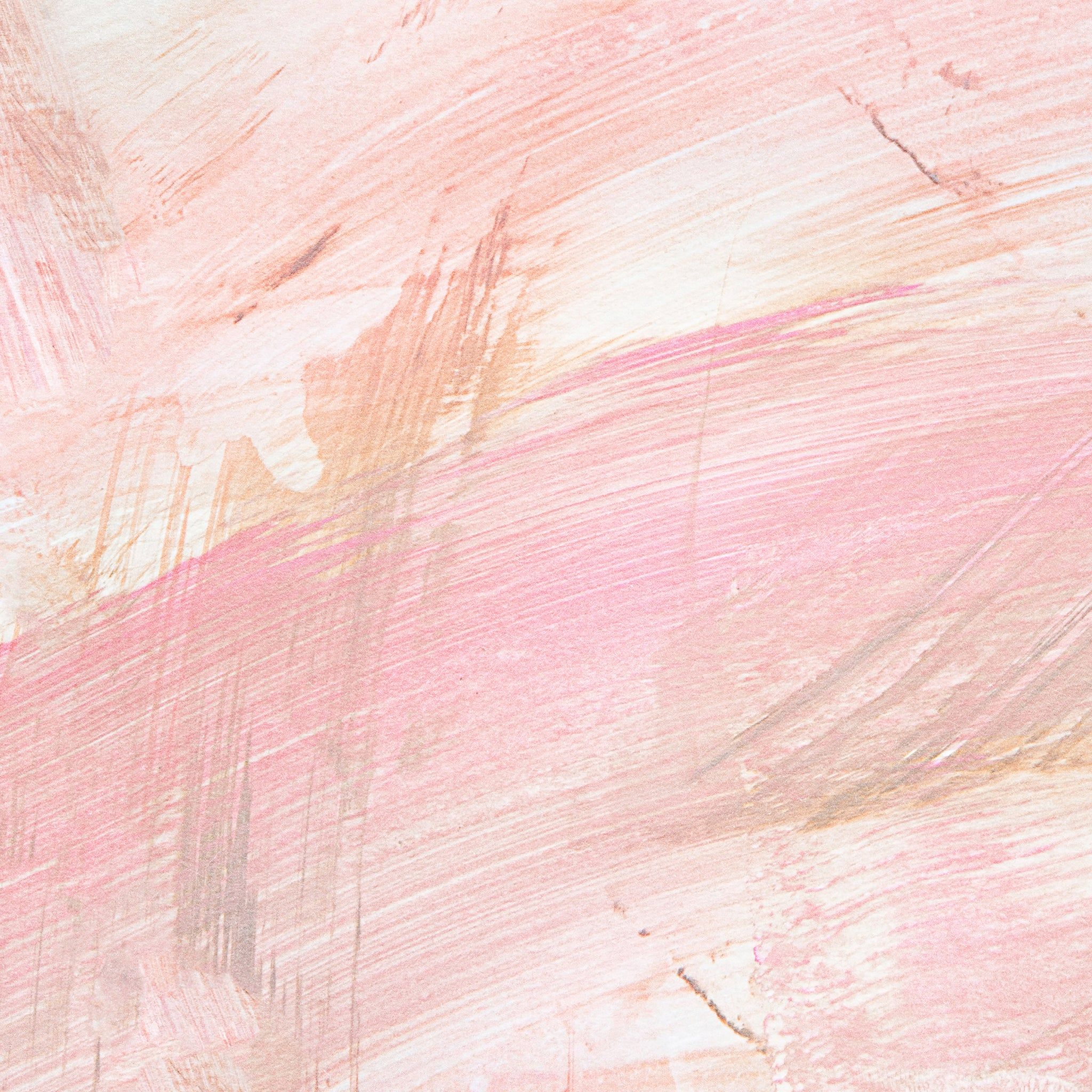 A painting of pink and white paint - Blush