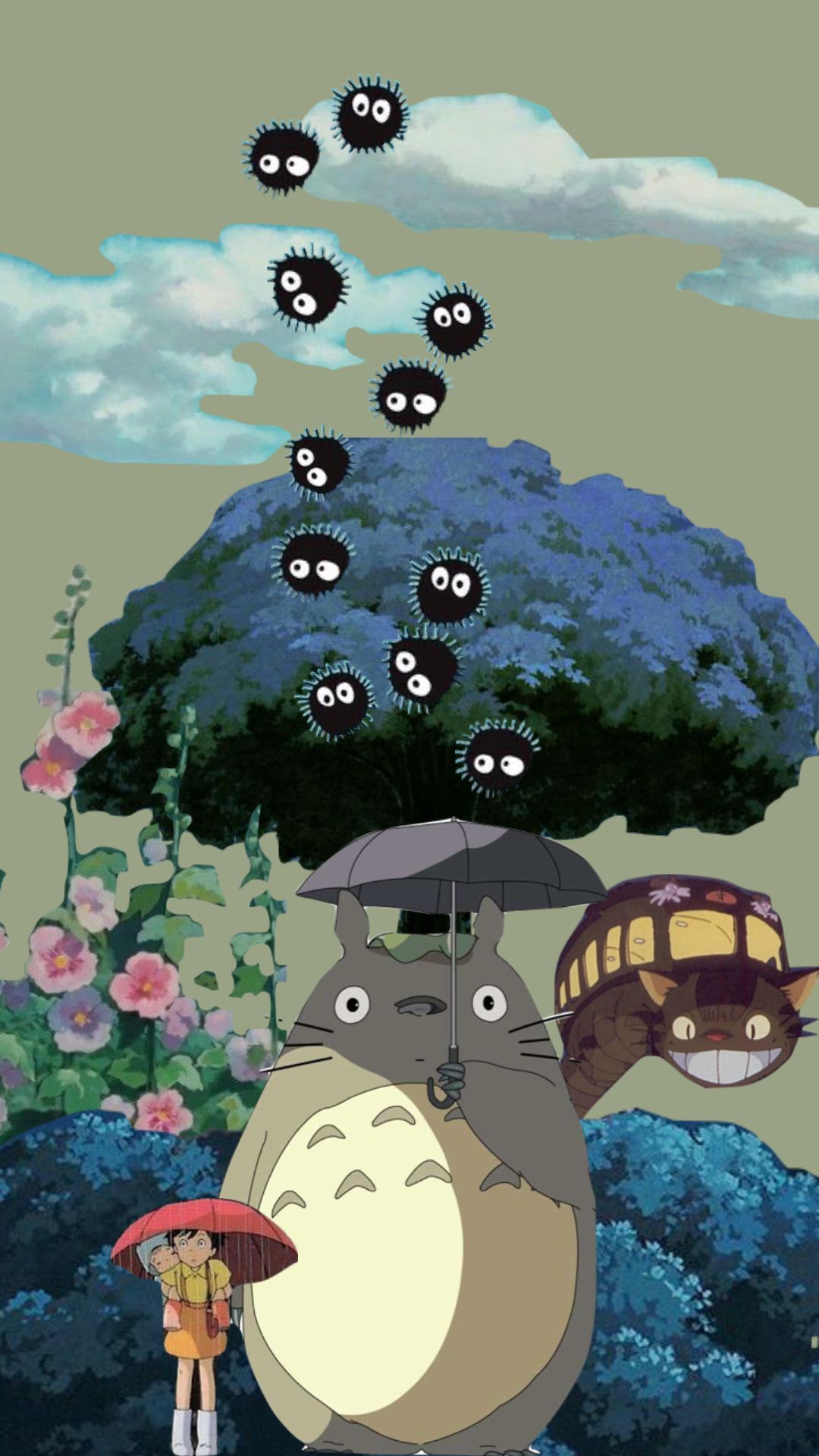 Studio ghibli background, Totoro art