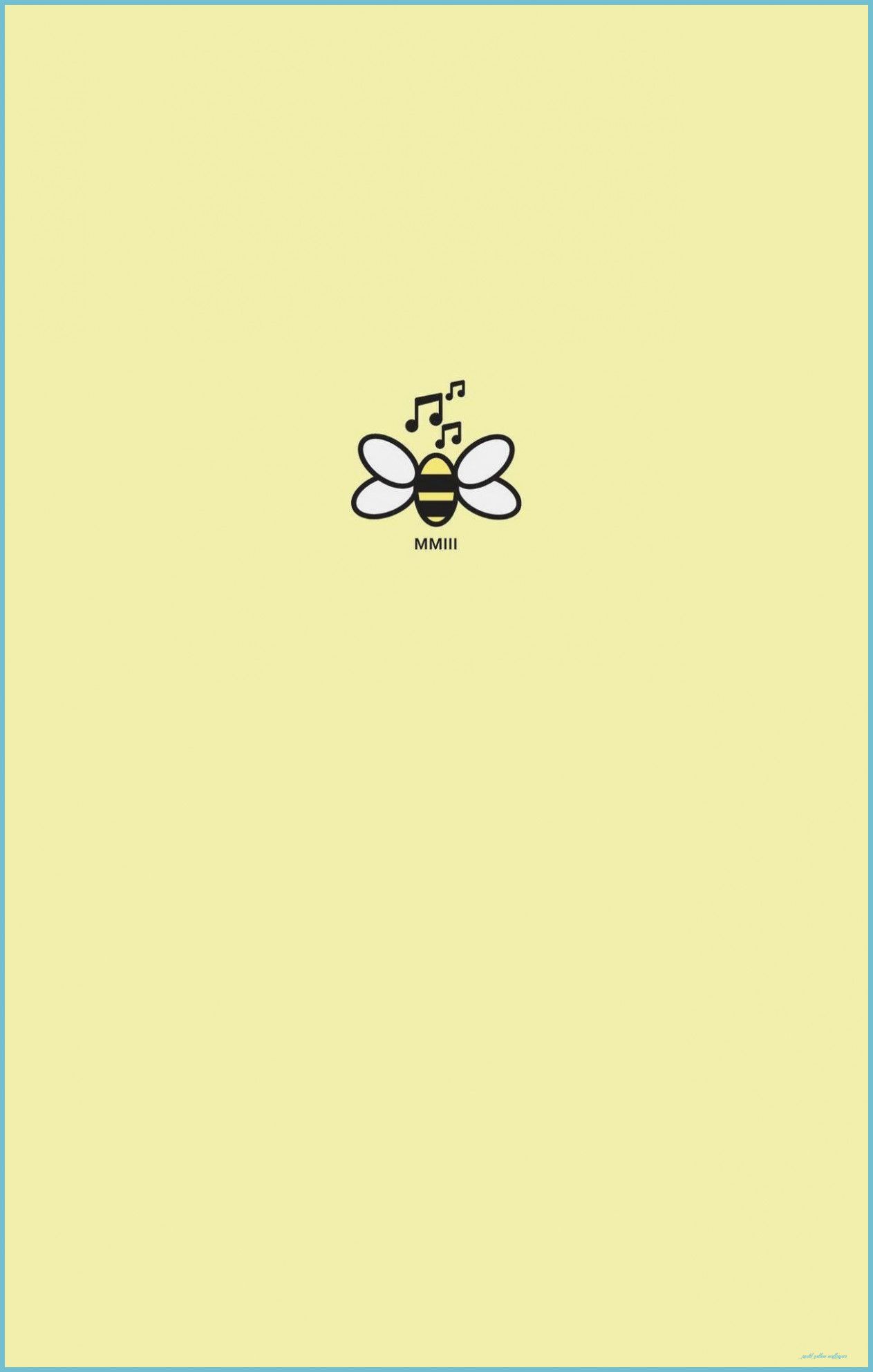 A yellow card with the bee on it - Light yellow
