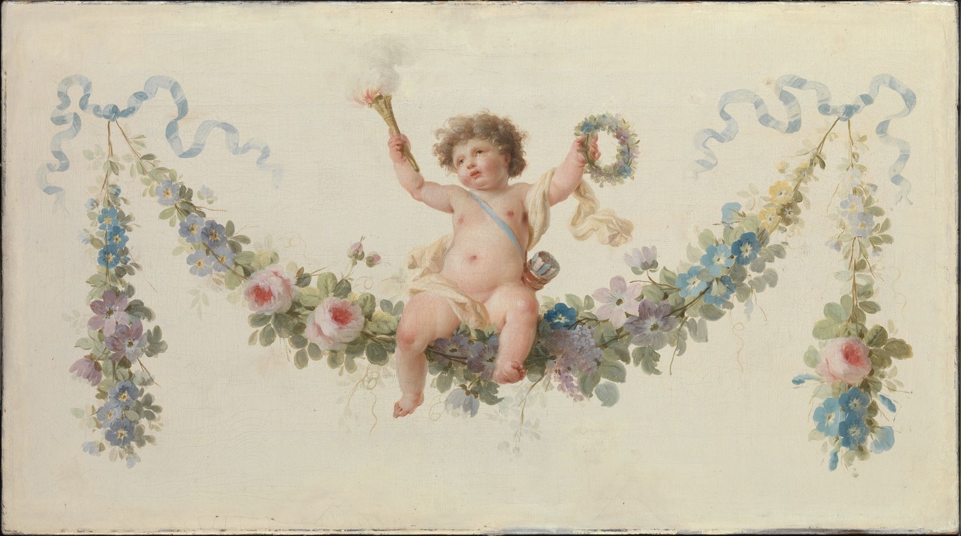 Cupid Seated on a Garland MET