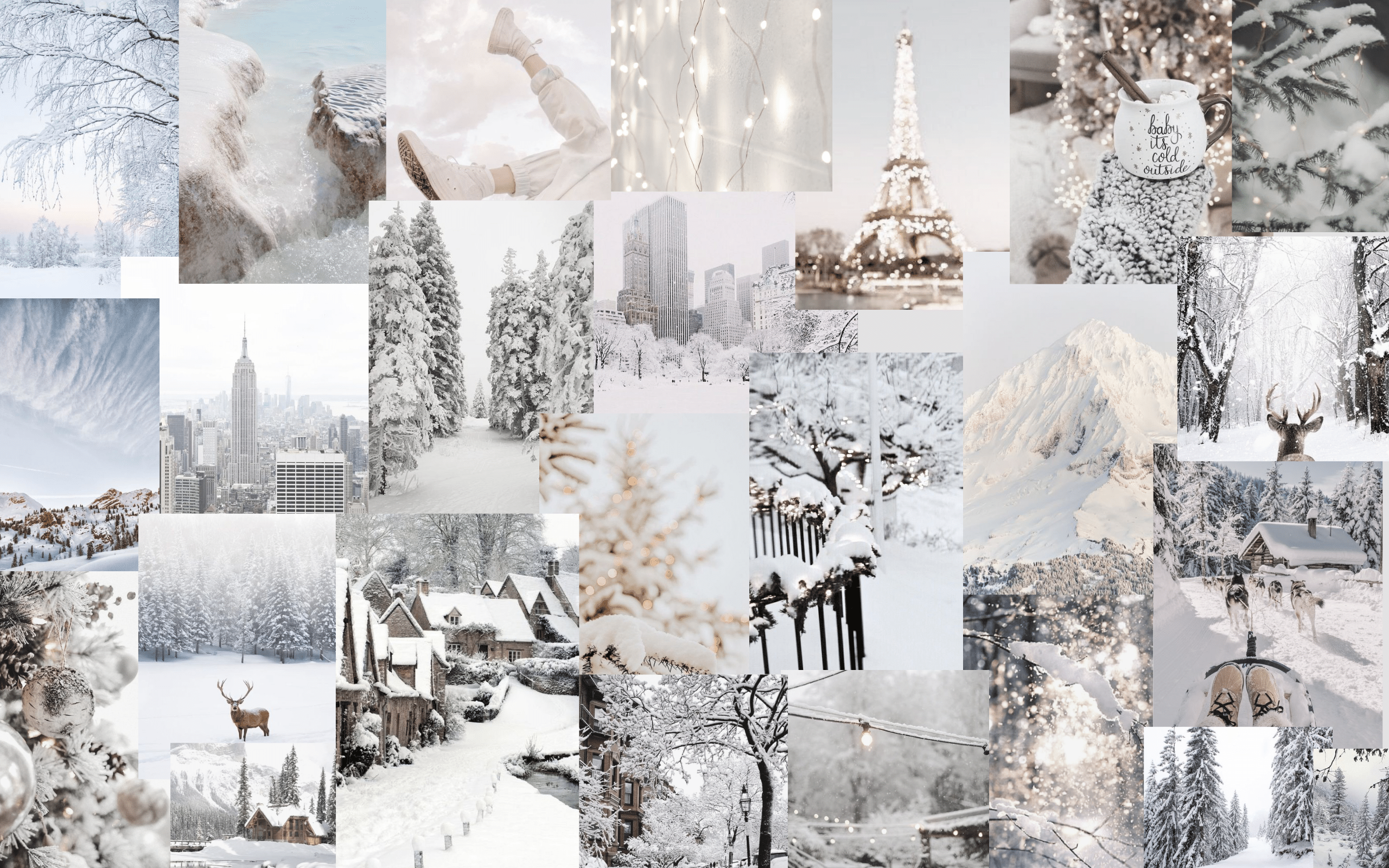 Winter MacBook Air Background. Winter