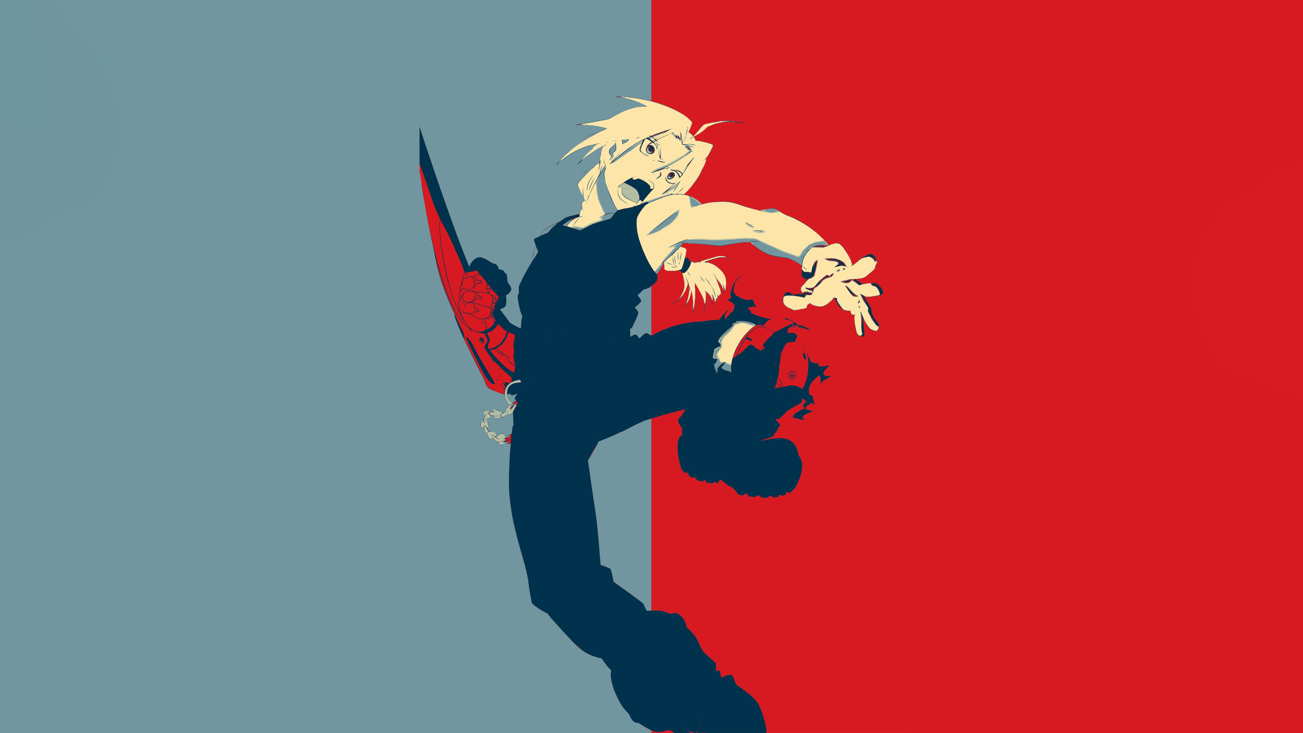 Edward Elric Wallpaper 4K, Minimalist, 5K