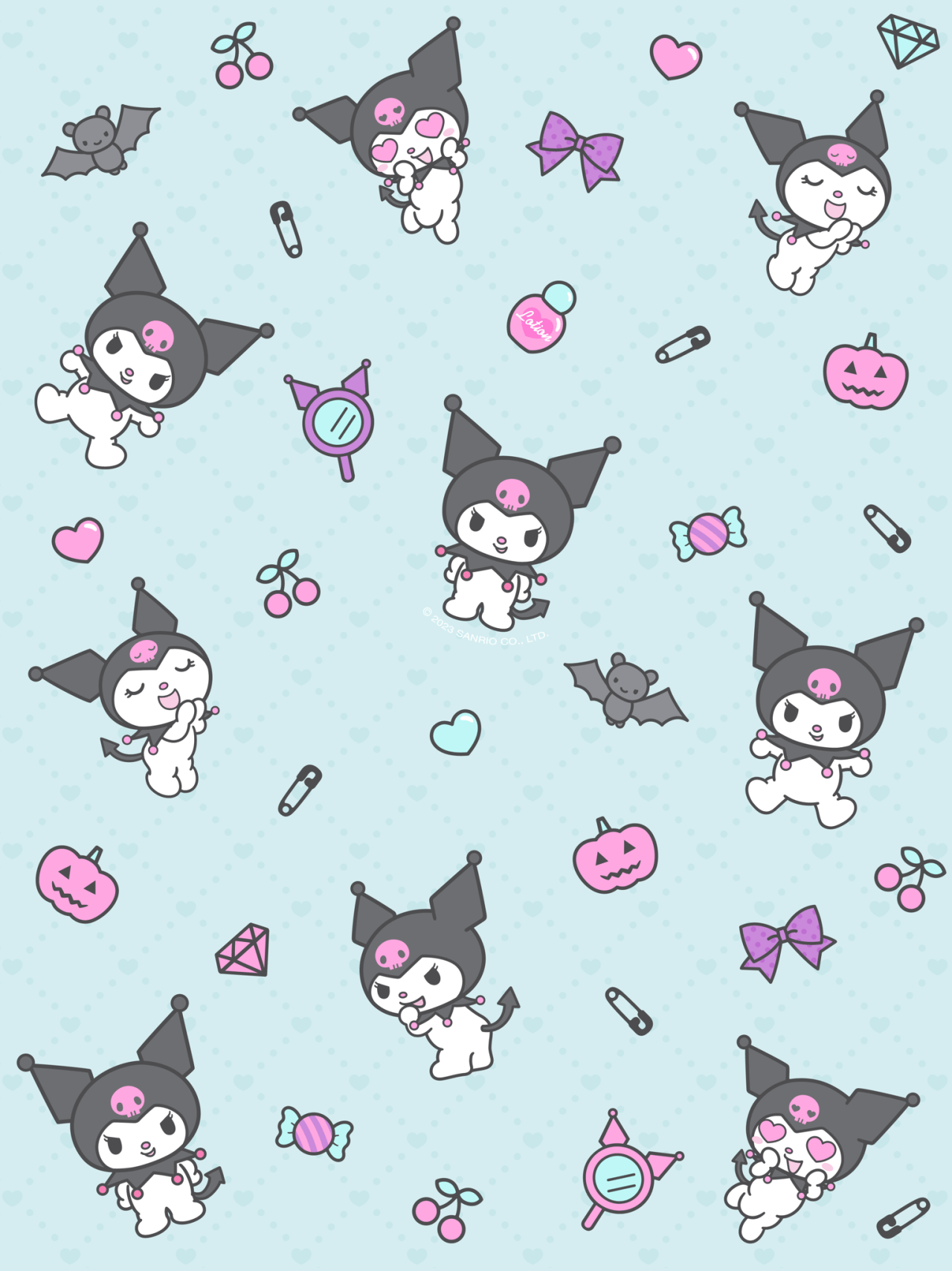 Kuromi Halloween wallpaper I made for my phone! - My Melody