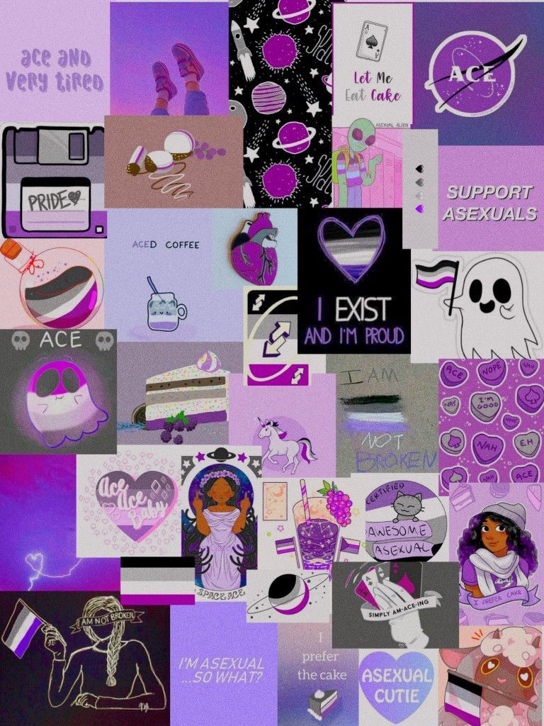 Asexual pride wallpaper ✨