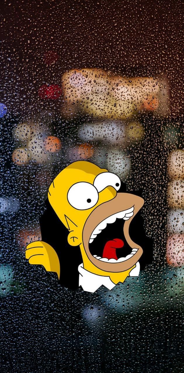Homer Simpson in the rain - Homer Simpson