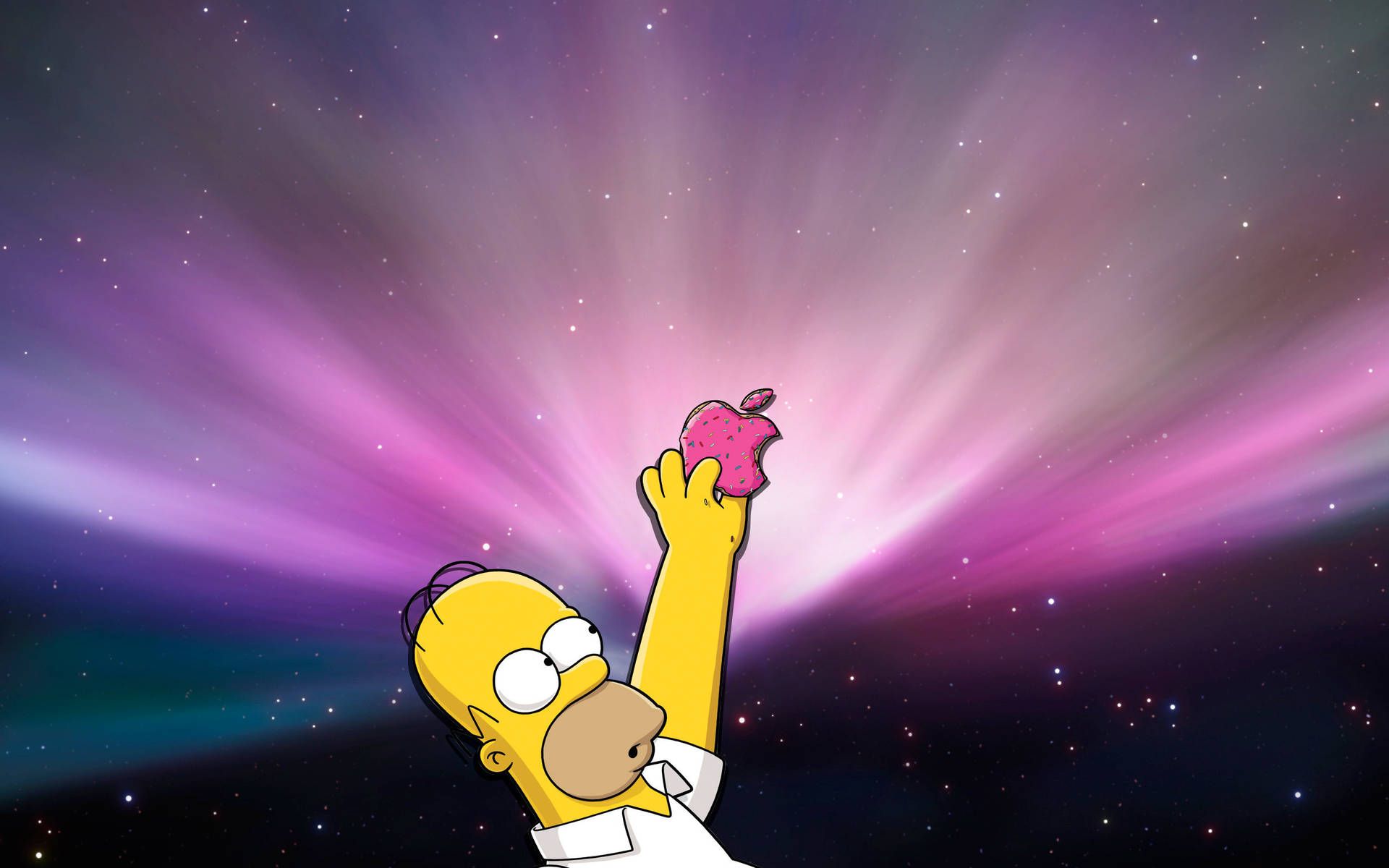 Download Homer Simpson proudly holding