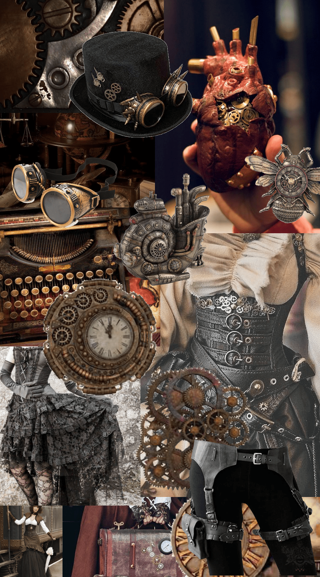 steampunk moodboard Outfit