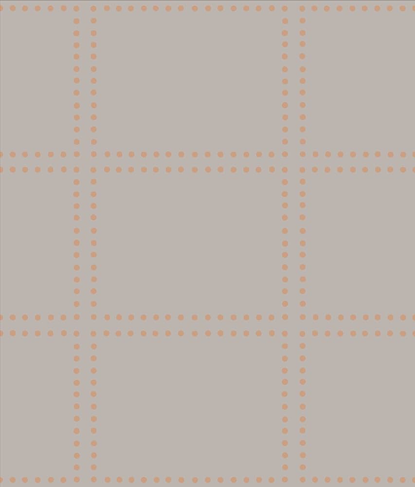 This pattern features a grid of dots in a light orange color on a grey background. - Geometry