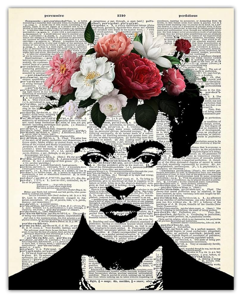 Frida Kahlo Flower Head Abstract Wall