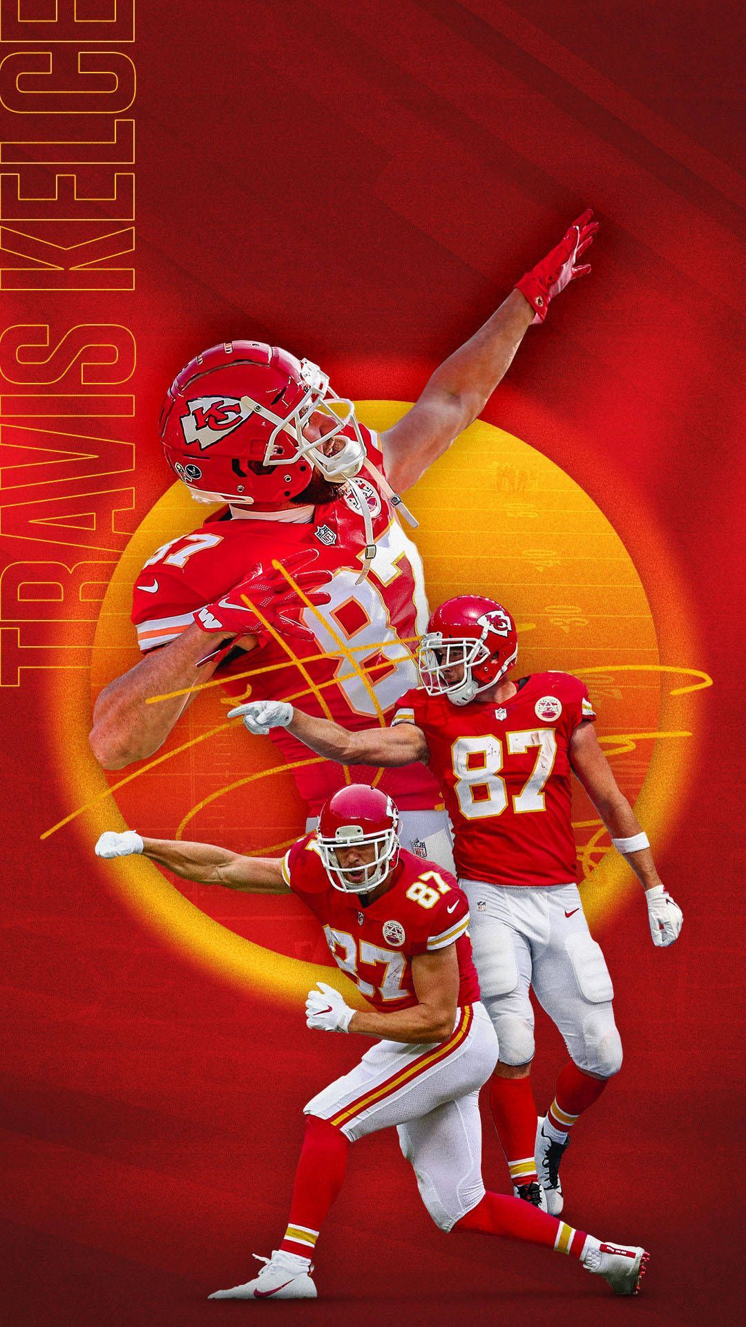 Travis Kelce KC Chiefs Phone Wallpaper