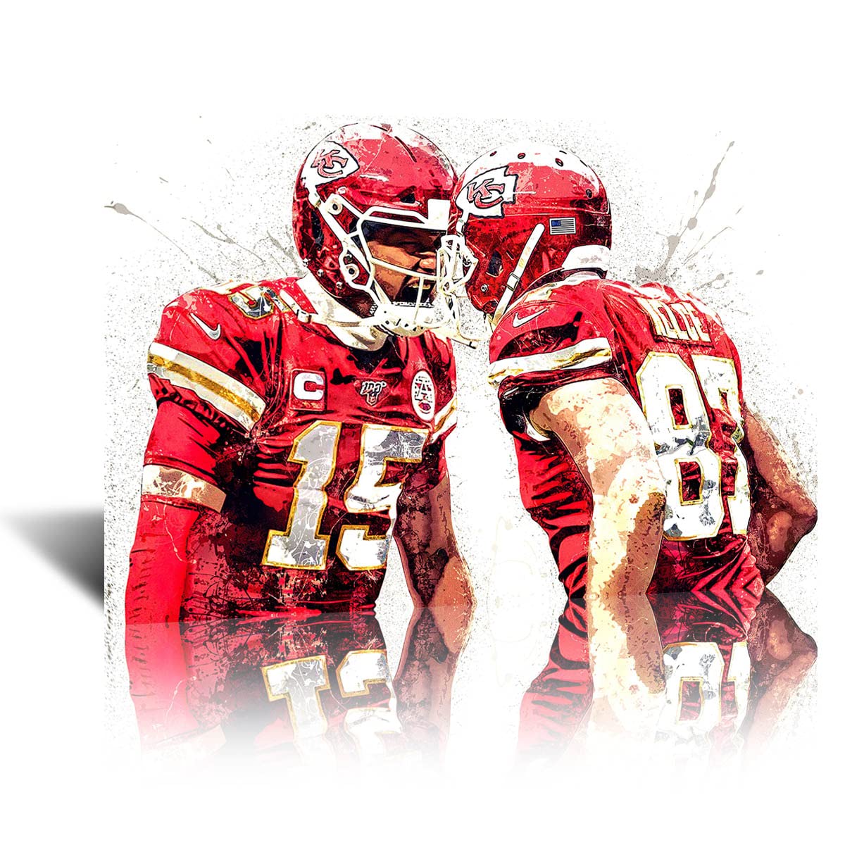 Patrick Mahomes Poster Travis Kelce