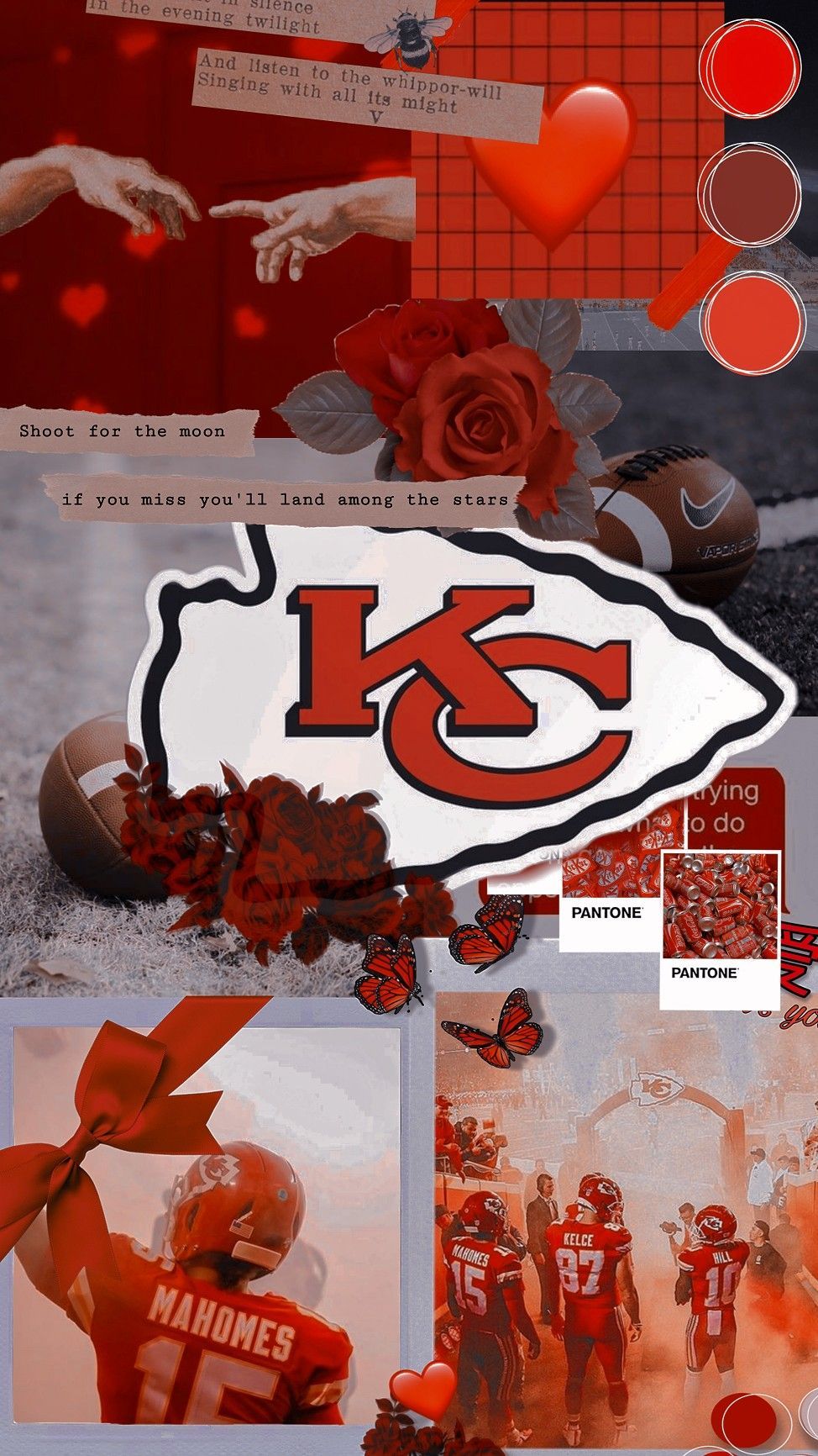 Kansas City Chiefs aesthetic collage
