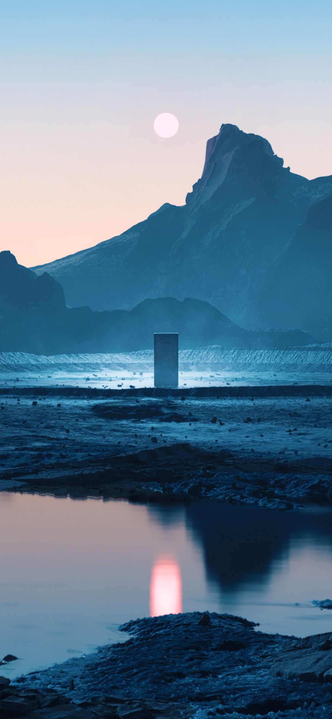 A mysterious monolith has appeared in the middle of a lake in Iceland - Lake
