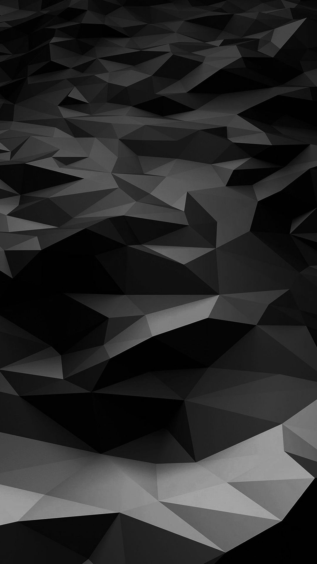 Black and white abstract wallpaper for your iPhone from the 2560x1440 - Low poly