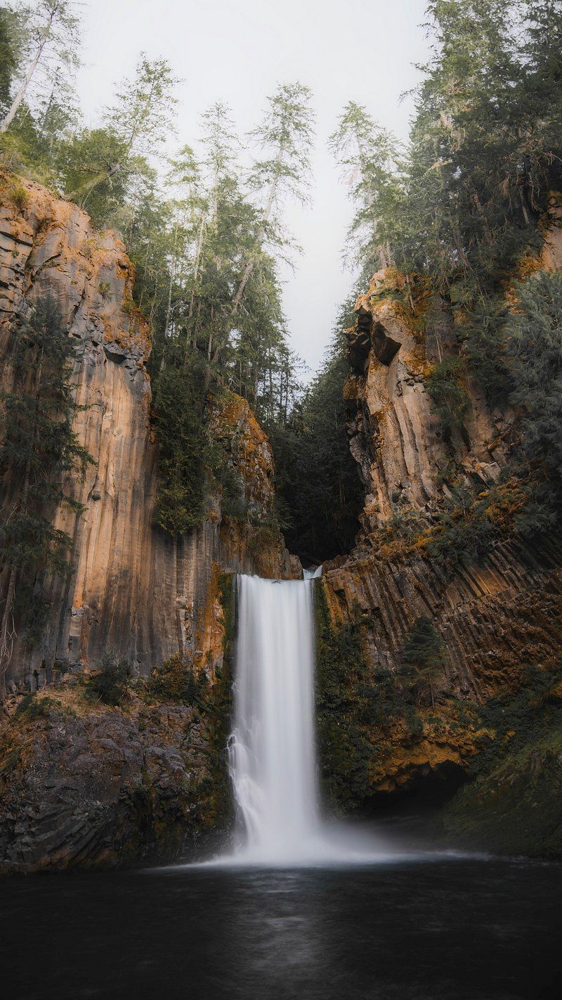 Waterfall Image. Free HD Background