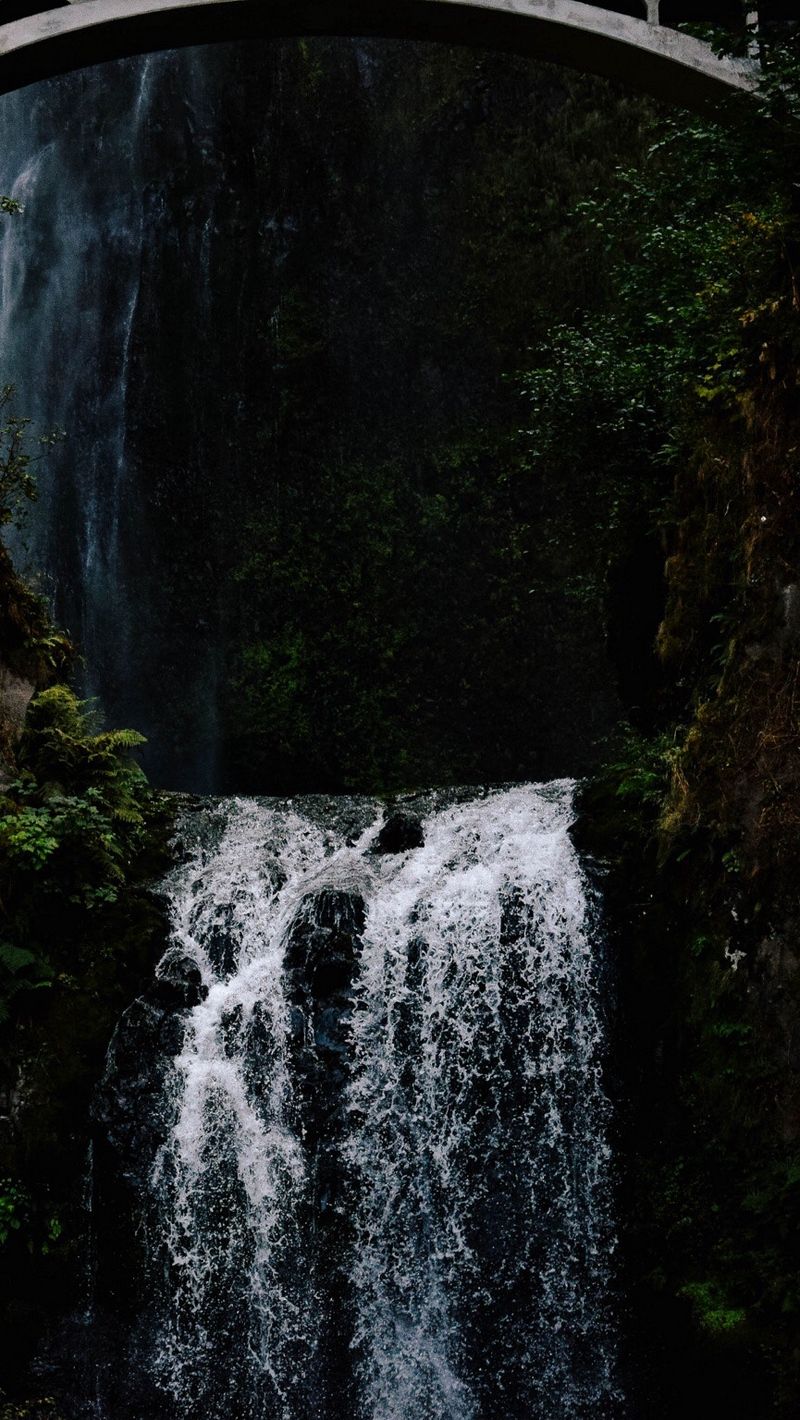 Dark Waterfall Wallpaper iPhone