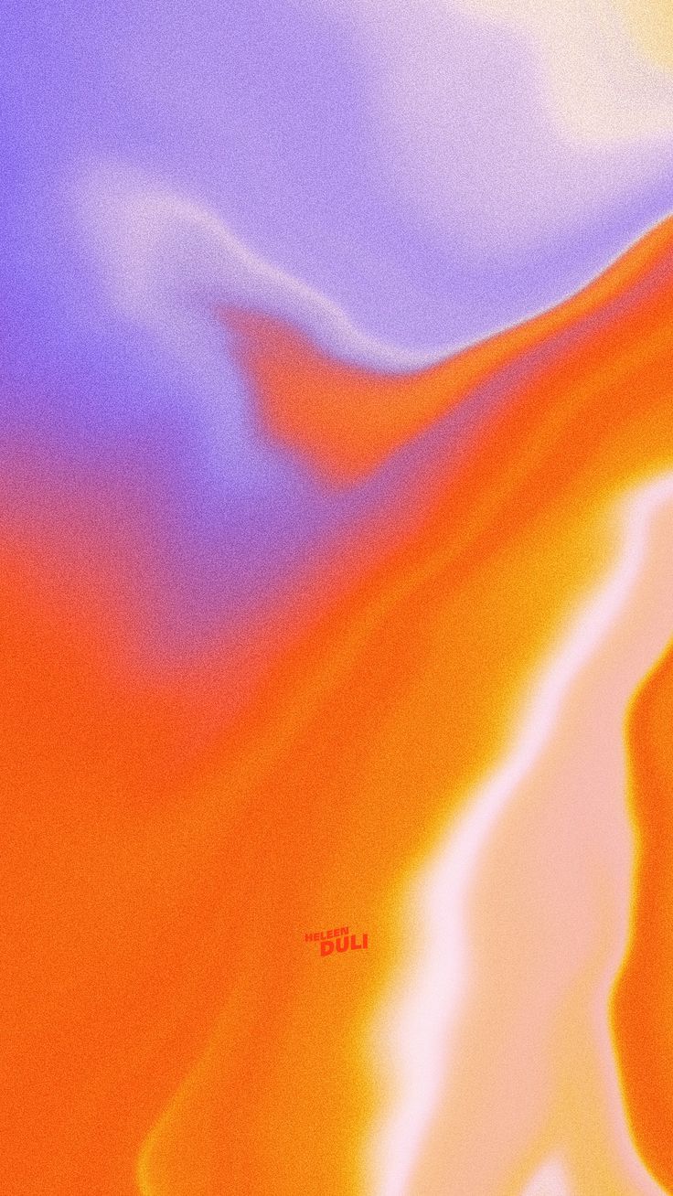 A phone wallpaper with a gradient of orange, purple, and blue. - Gradient, design